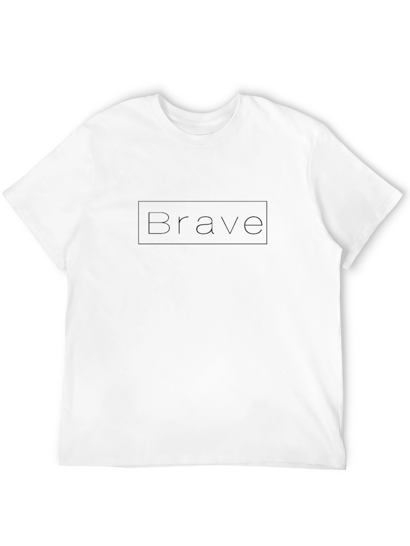 Brave Black T-Shirt - Minimalist Design