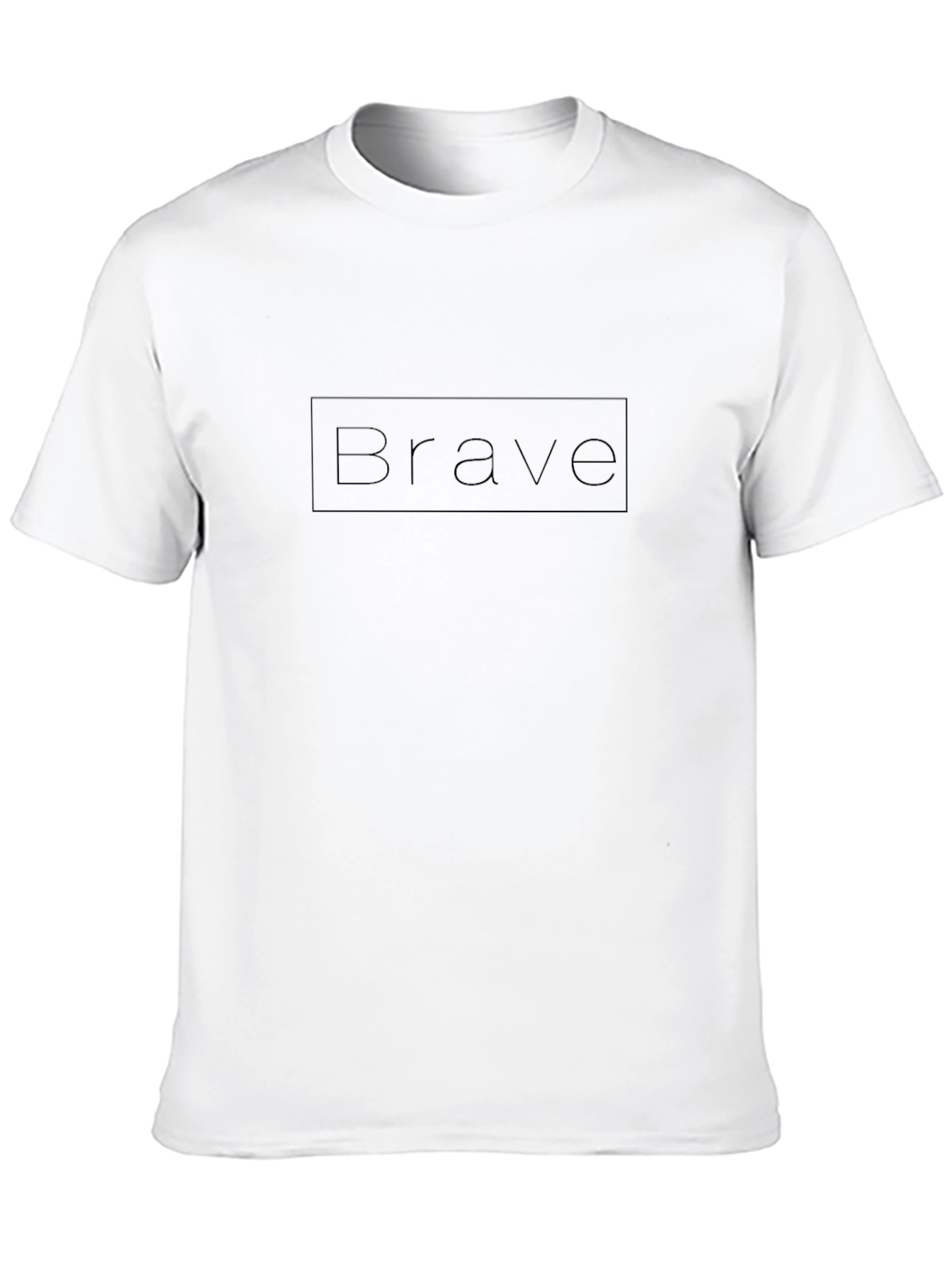 Brave Black T-Shirt - Minimalist Design