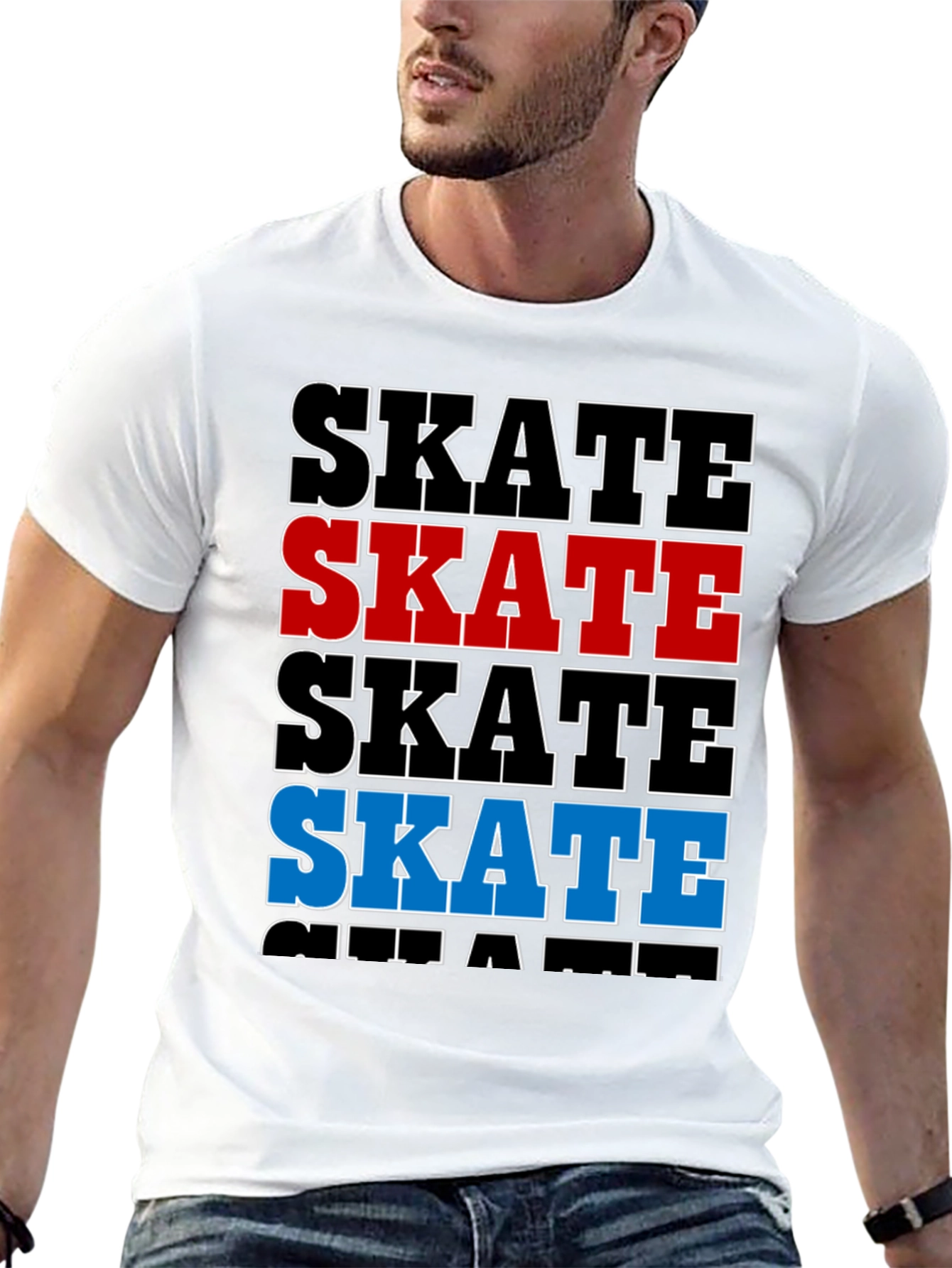 Skate Graphic T-Shirt - Bold Style Casual Wear