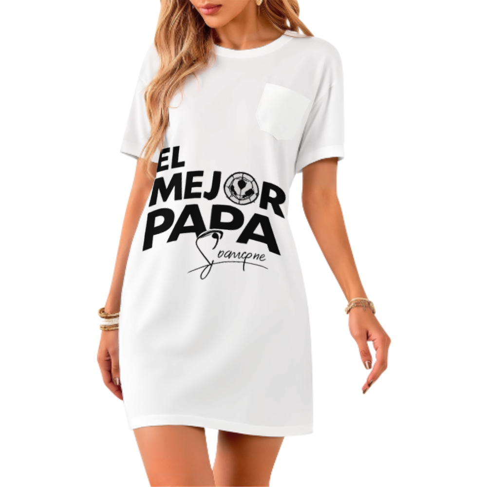 El Mejor Papá Siempre T-Shirt | Best Dad Ever Spanish Father's Day Graphic Tee(z1167)