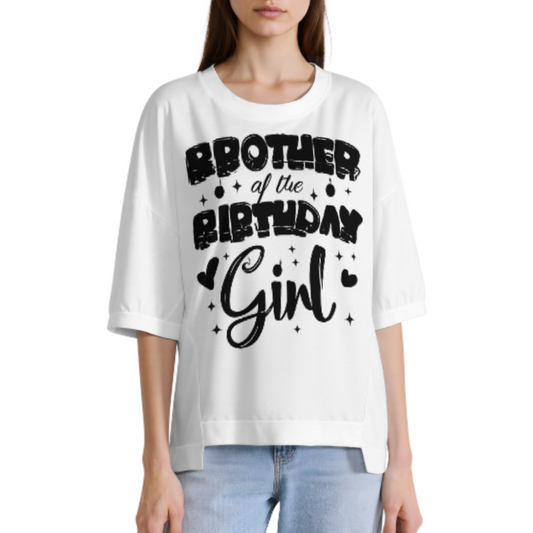 Brother of the Birthday Girl T-Shirt – Fun & Festive Sibling Tee(z1149)