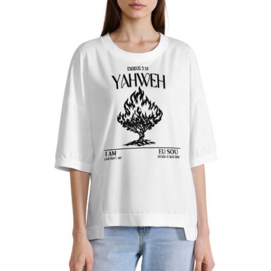 Yahweh Exodus 3:14 Burning Bush Christian T-Shirt – Faith Inspired Biblical Design(z1156)