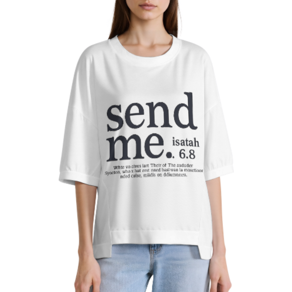 Send Me Isaiah 6:8 Christian Faith Graphic Tee – Inspirational Bible Verse Shirt(z1142)