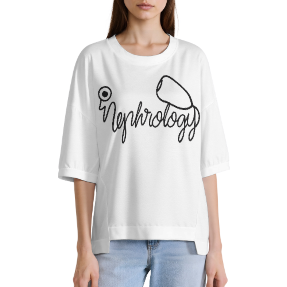 Nephrology Heart Stethoscope T-Shirt – Nurse & Kidney Specialist Gift(z1151)