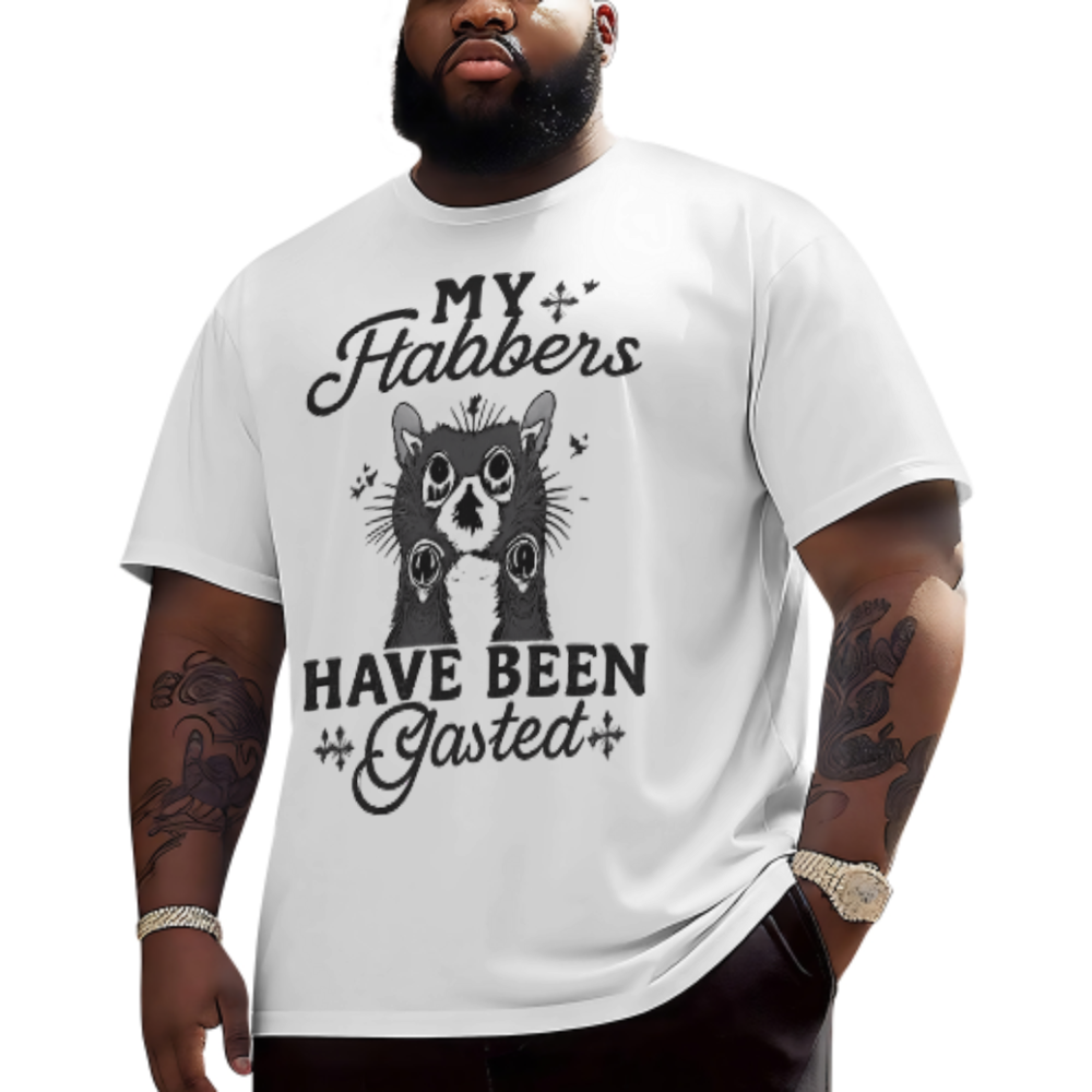 My Flabbers Have Been Gasted Cat T-Shirt | Funny Shocked Kitty Graphic Tee(z1183)