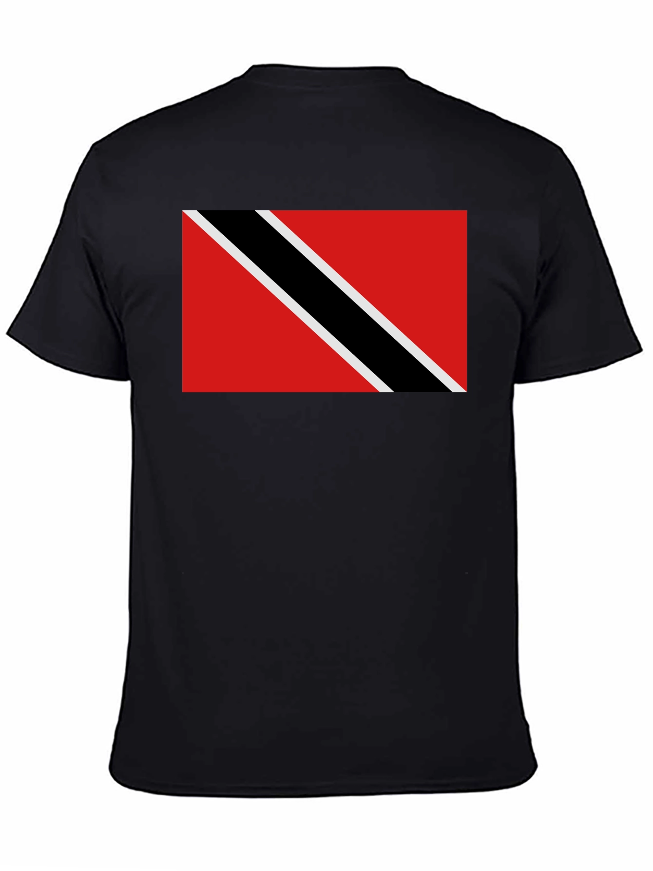 Trinidad & Tobago Flag T-Shirt - Black Crew Neck