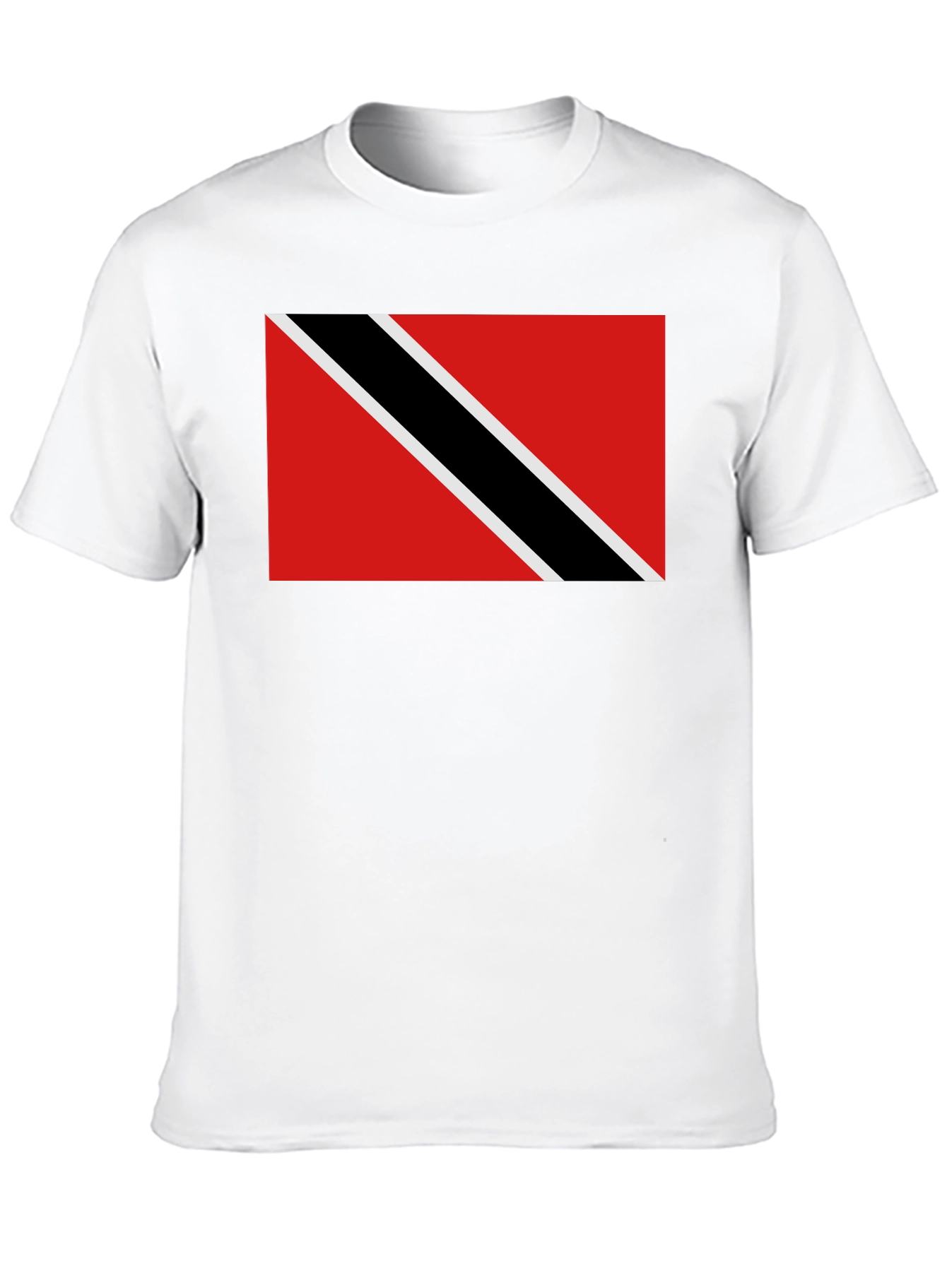 Trinidad & Tobago Flag T-Shirt - Black Crew Neck