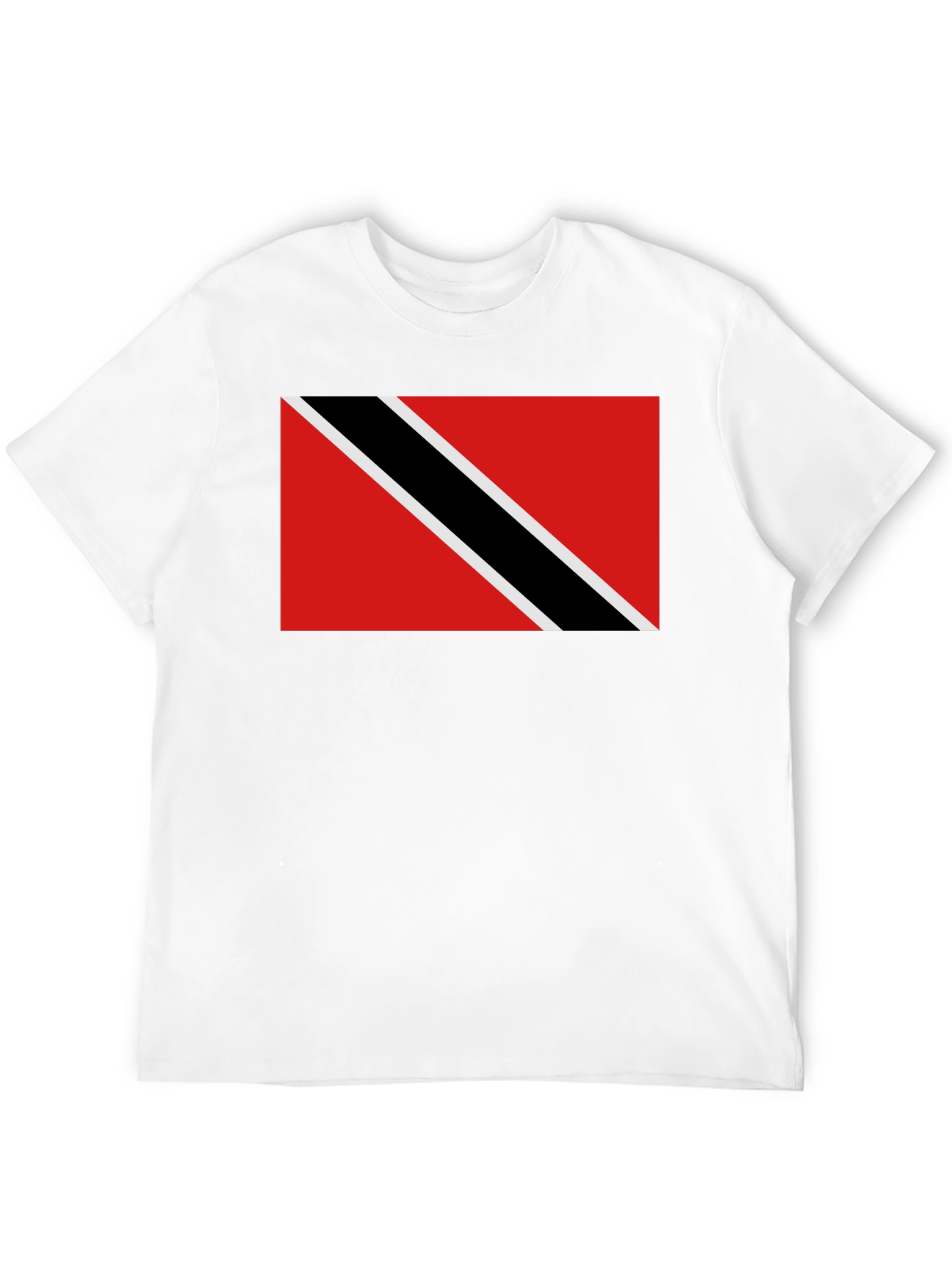 Trinidad & Tobago Flag T-Shirt - Black Crew Neck