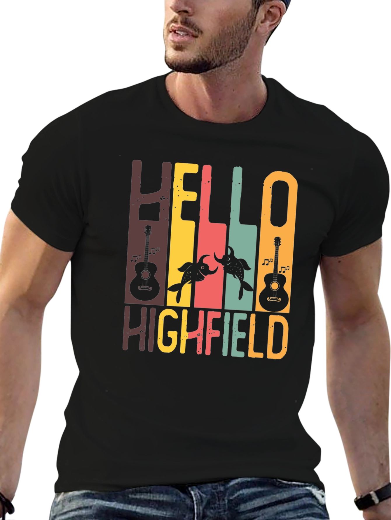 Hello Highfield Graphic T-Shirt - Music Festival Tee