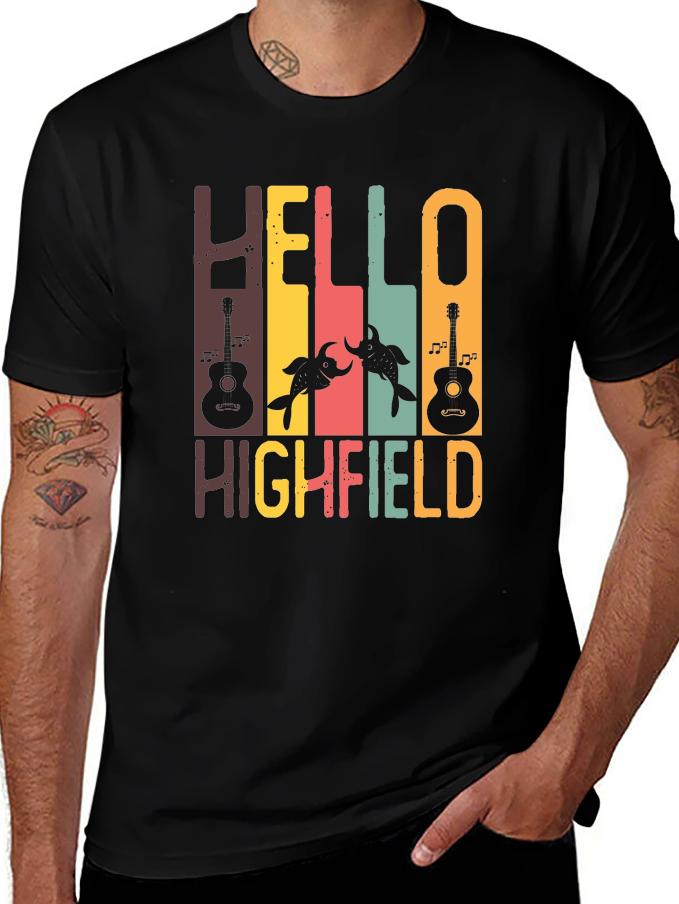 Hello Highfield Graphic T-Shirt - Music Festival Tee