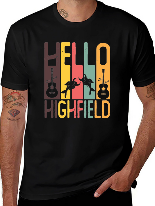 Hello Highfield Graphic T-Shirt - Music Festival Tee