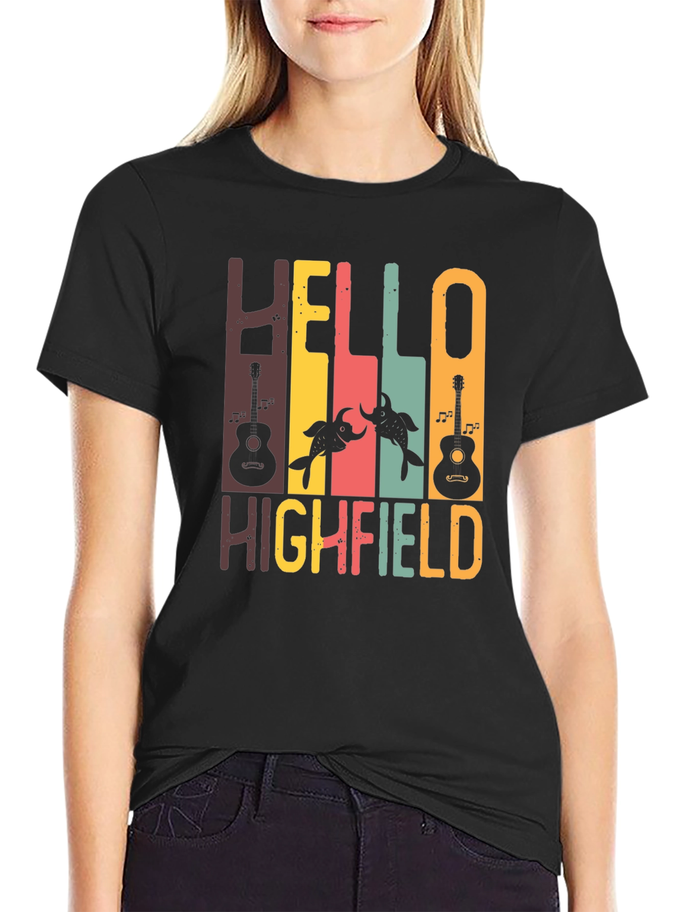 Hello Highfield Graphic T-Shirt - Music Festival Tee