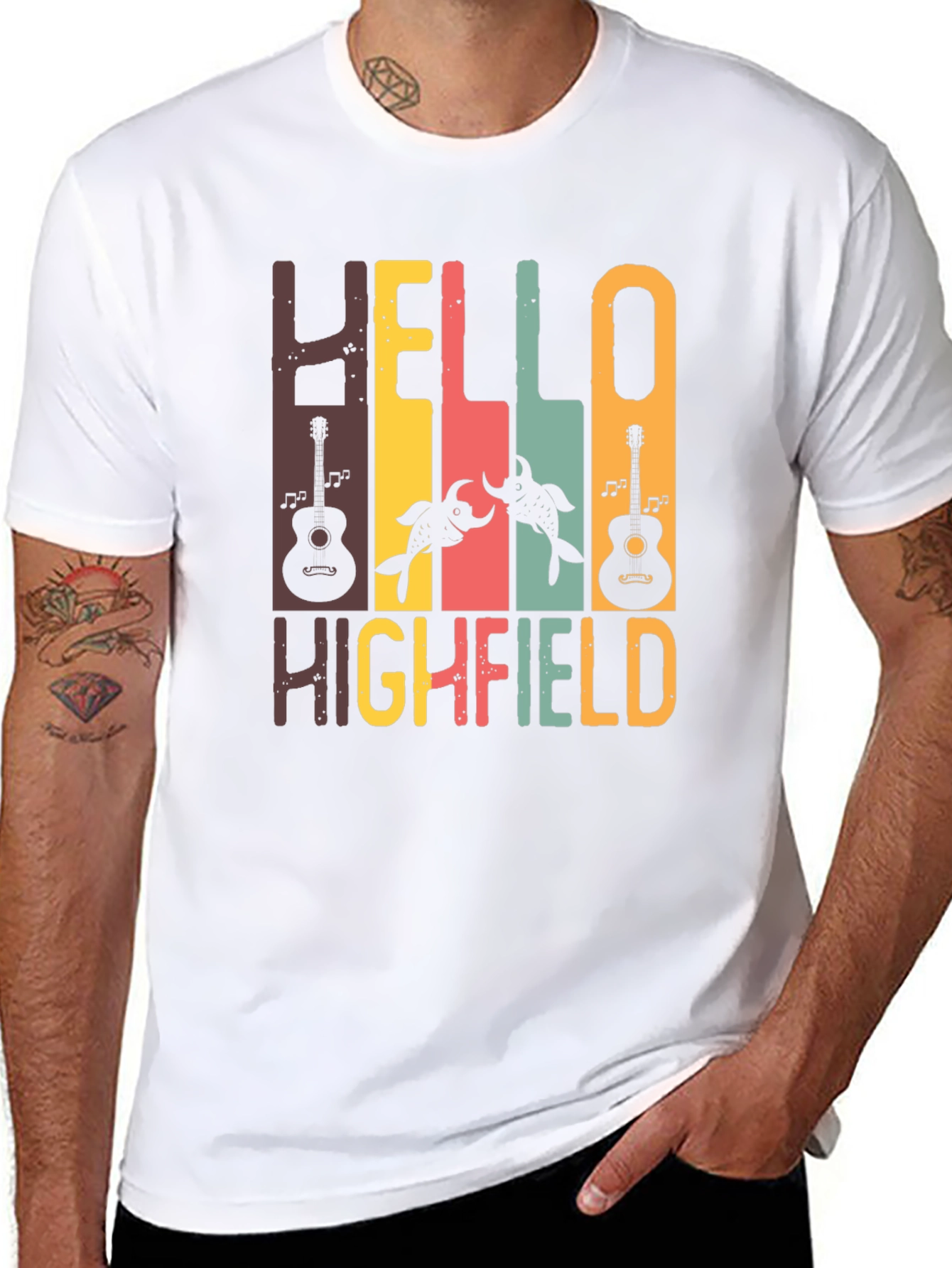 Hello Highfield Graphic T-Shirt - Music Festival Tee