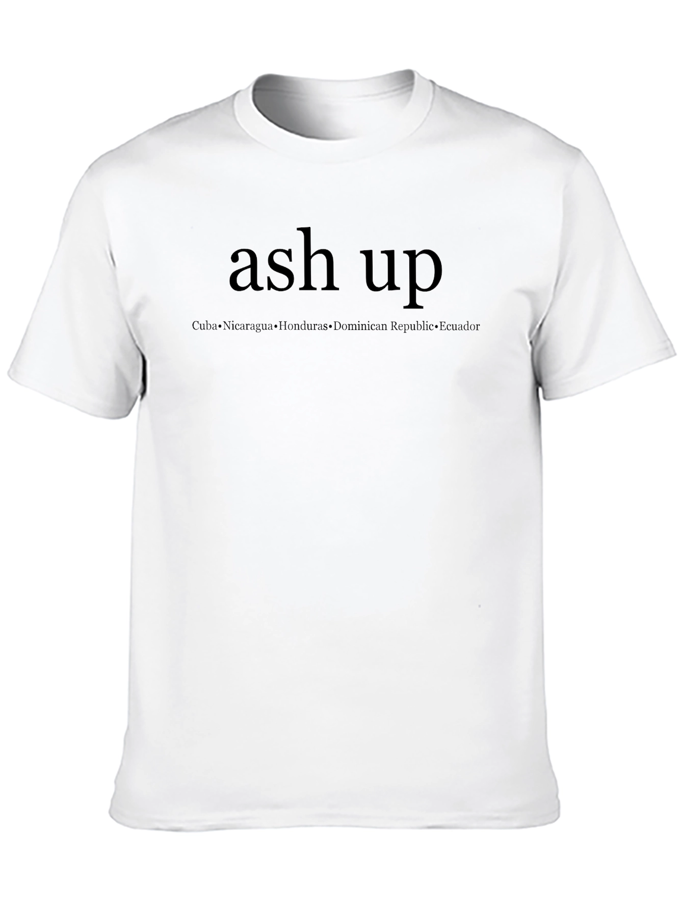Ash Up Black Graphic T-Shirt
