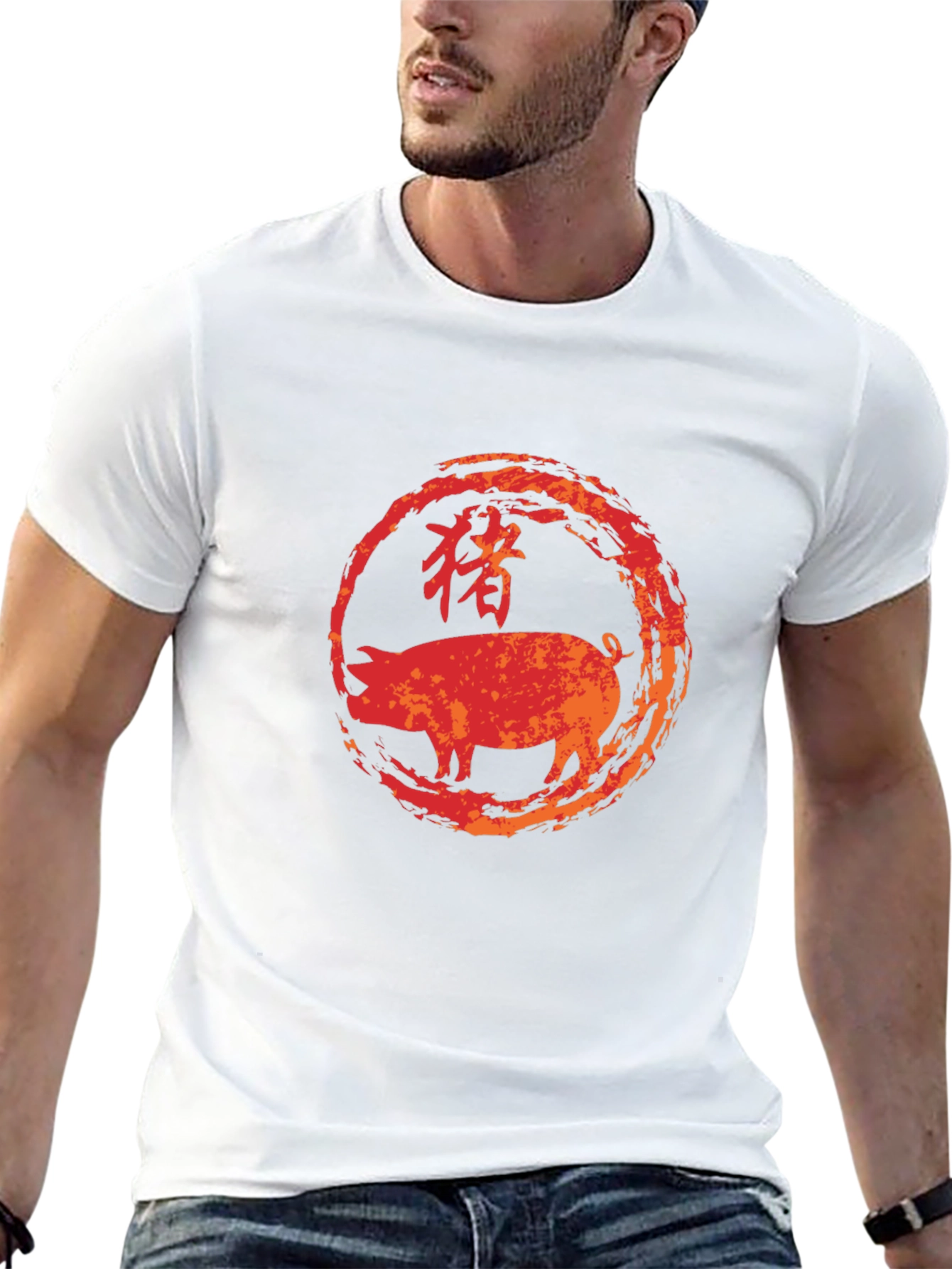 Year of the Pig Graphic Tee - Black
