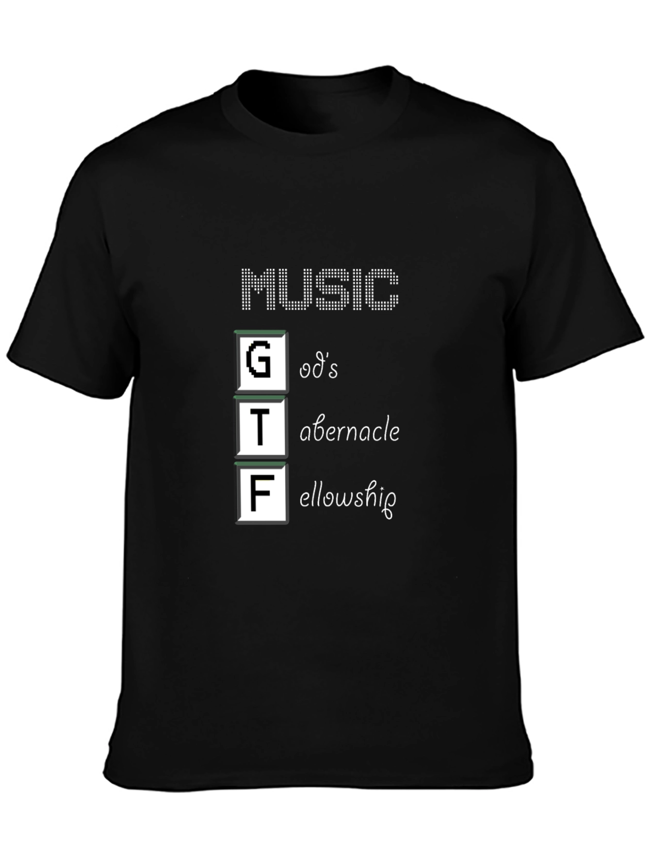 GTF Music Graphic Tee - Gods Tabernacle Fellowship