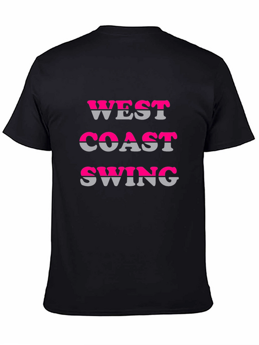 West Coast Swing Graphic Tee - Black Cotton