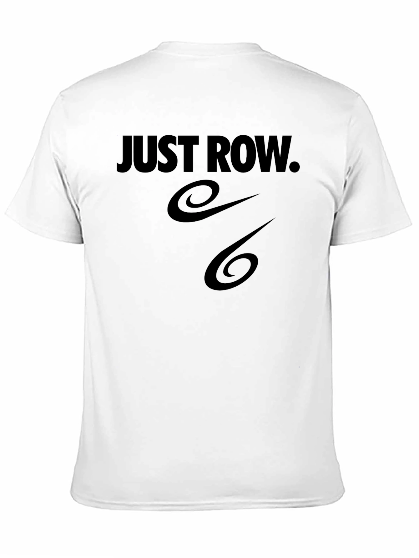 Just Row T-Shirt - Black Sporty Design