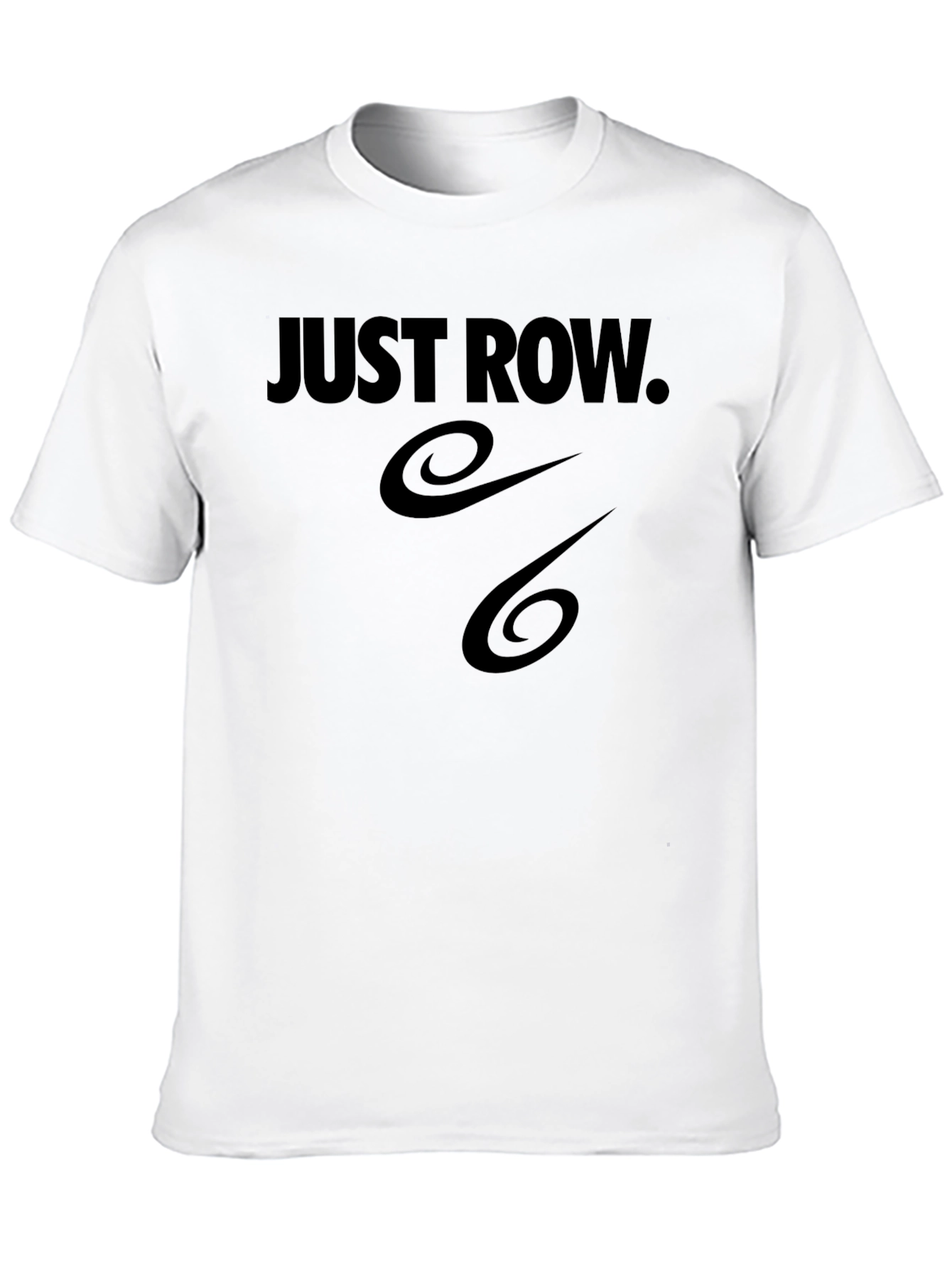 Just Row T-Shirt - Black Sporty Design