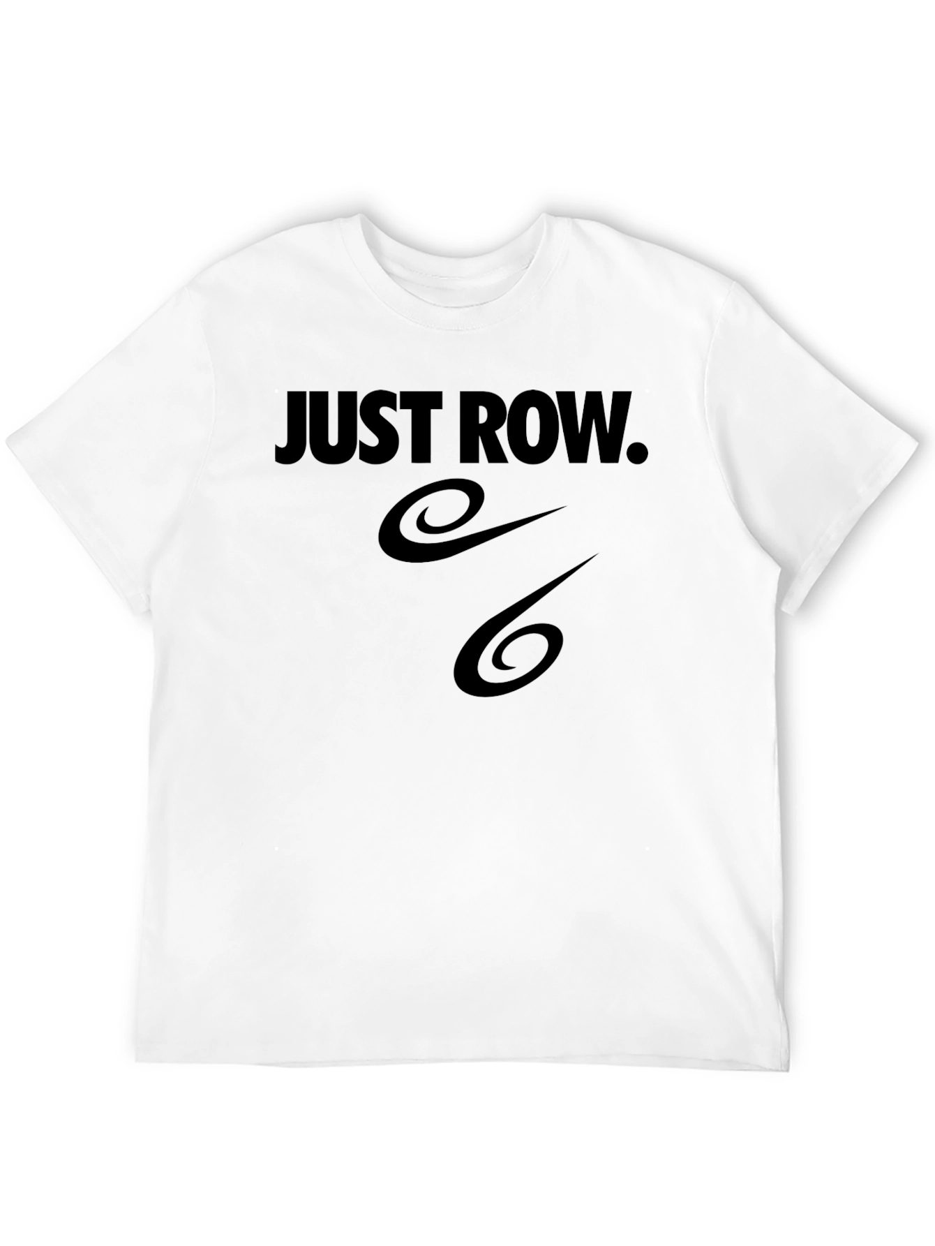 Just Row T-Shirt - Black Sporty Design