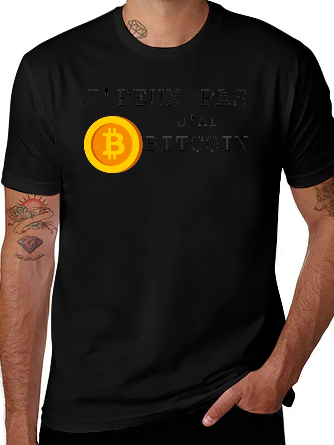 JPeux Pas Jai Bitcoin Graphic T-Shirt