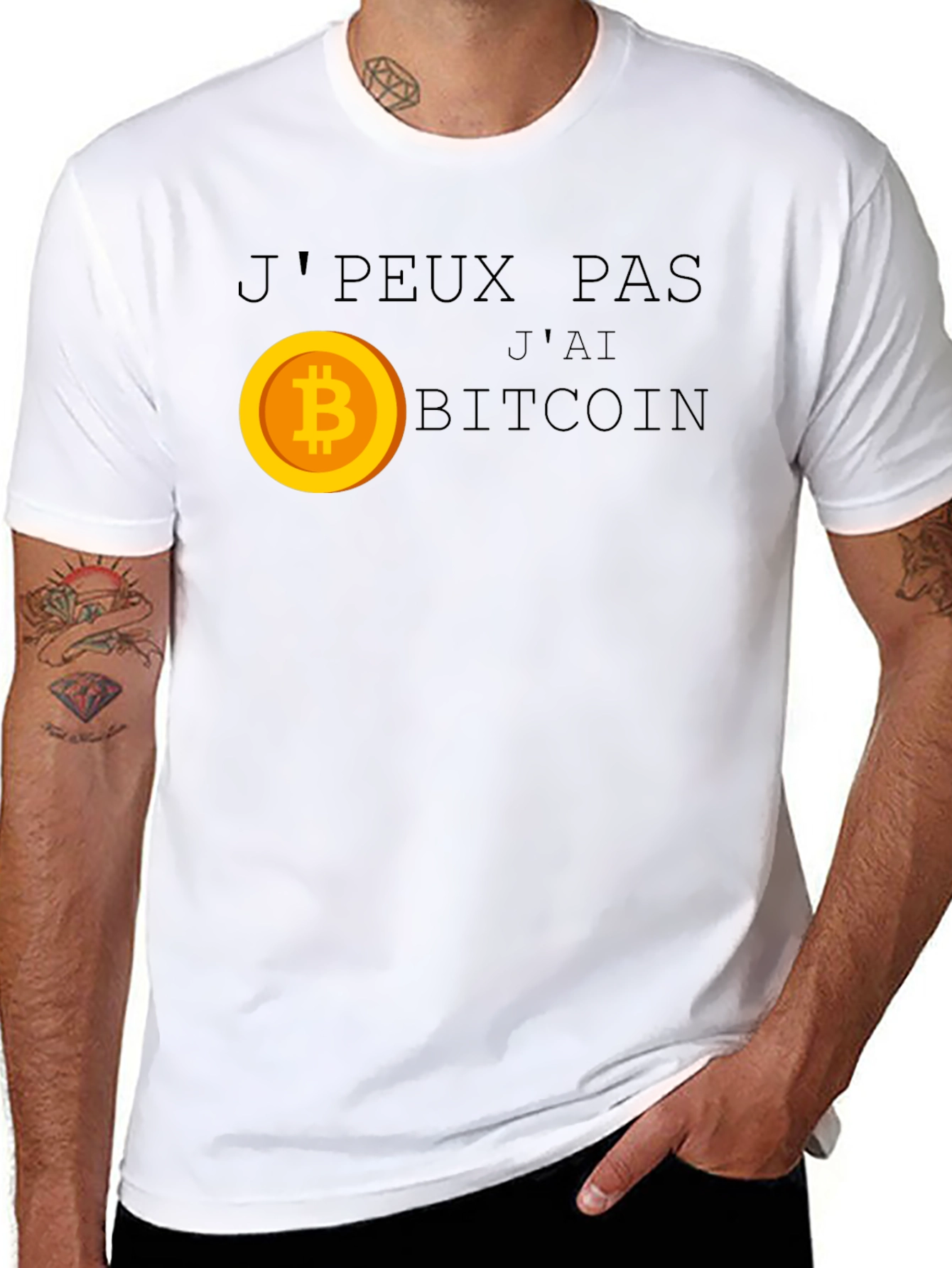 JPeux Pas Jai Bitcoin Graphic T-Shirt