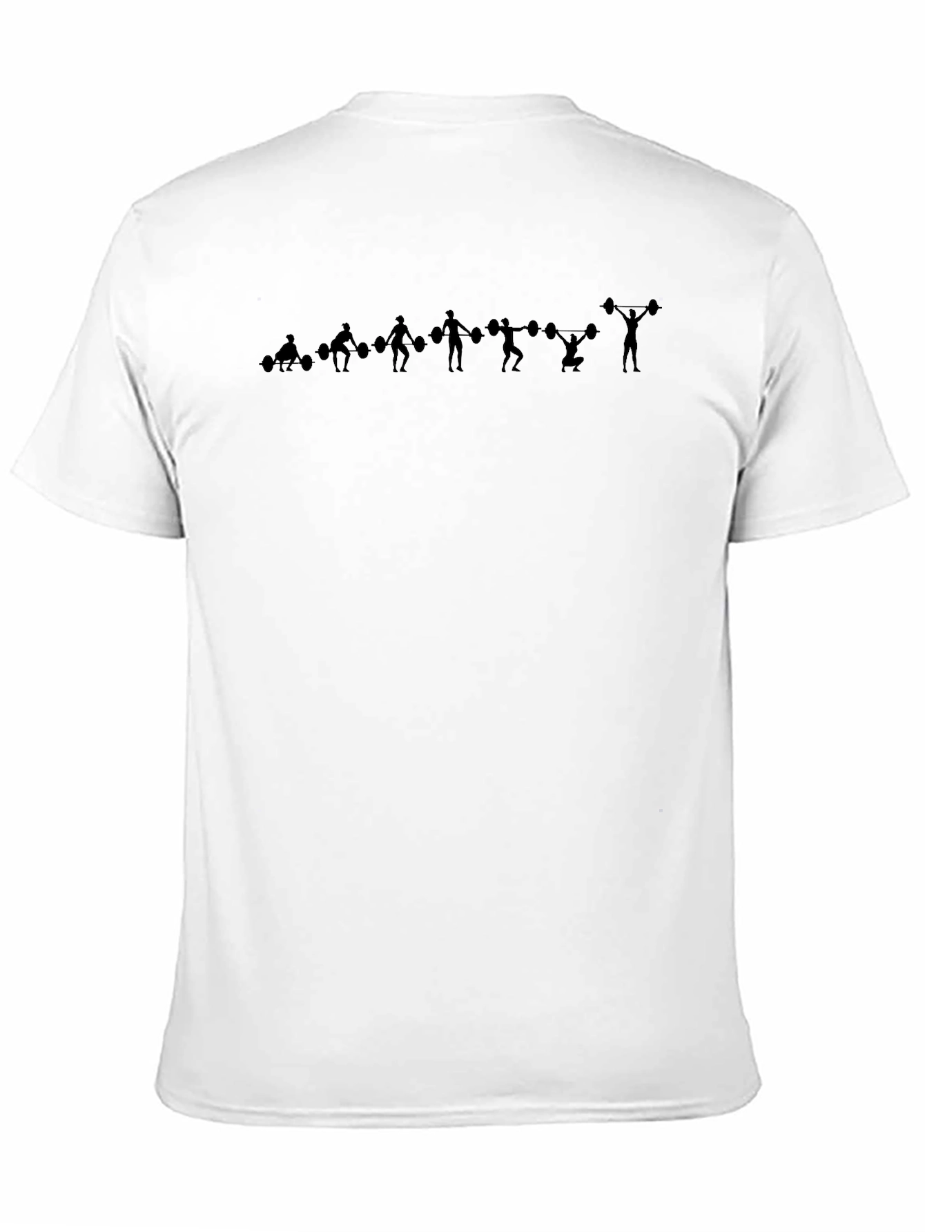 Weightlifting Silhouette Graphic Tee - Black