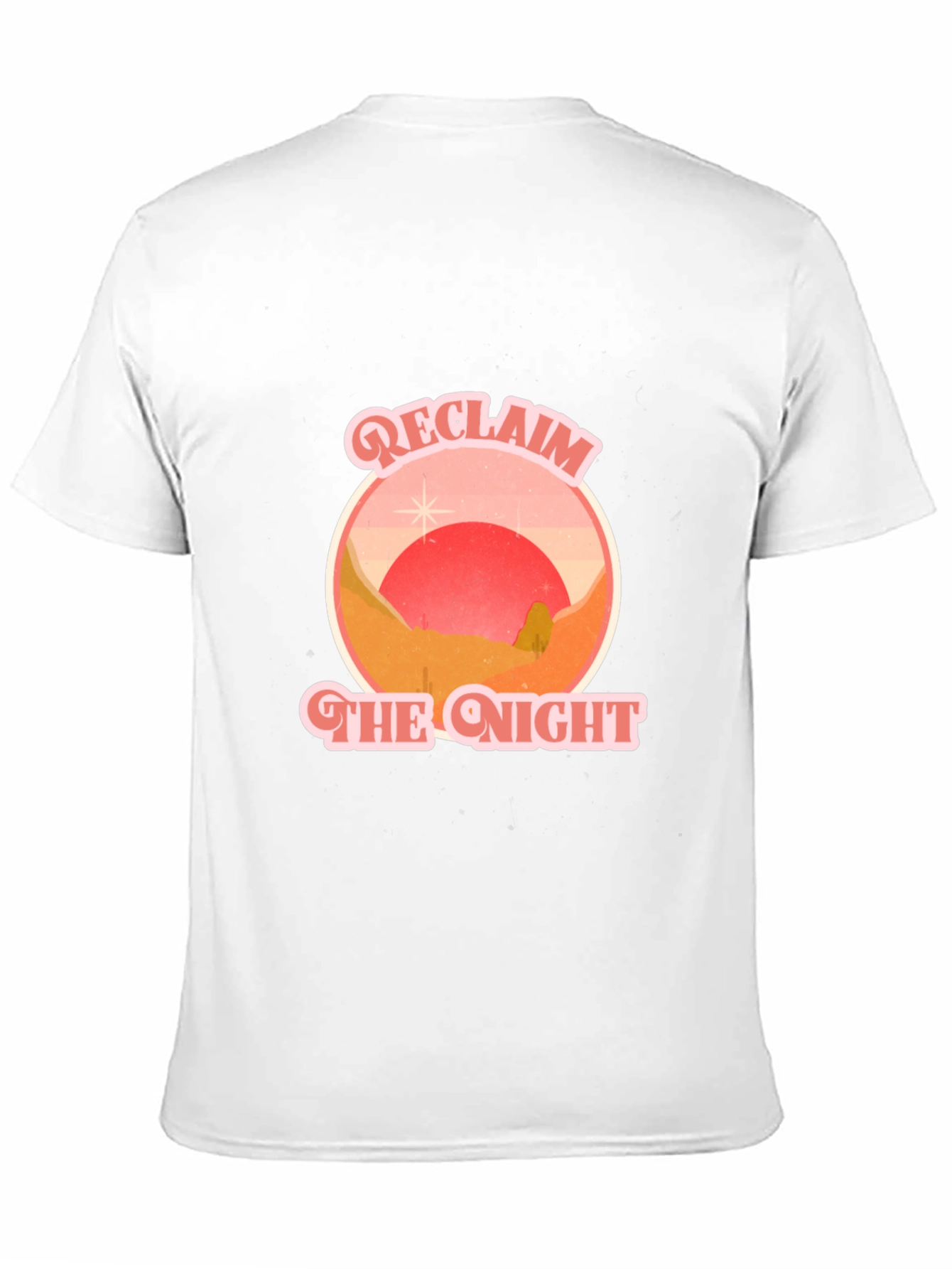 Reclaim the Night Graphic Tee - Retro Desert T-Shirt