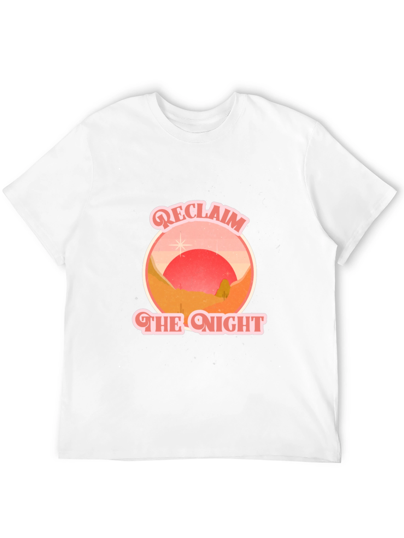 Reclaim the Night Graphic Tee - Retro Desert T-Shirt