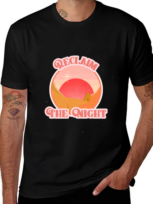 Reclaim the Night Graphic Tee - Retro Desert T-Shirt
