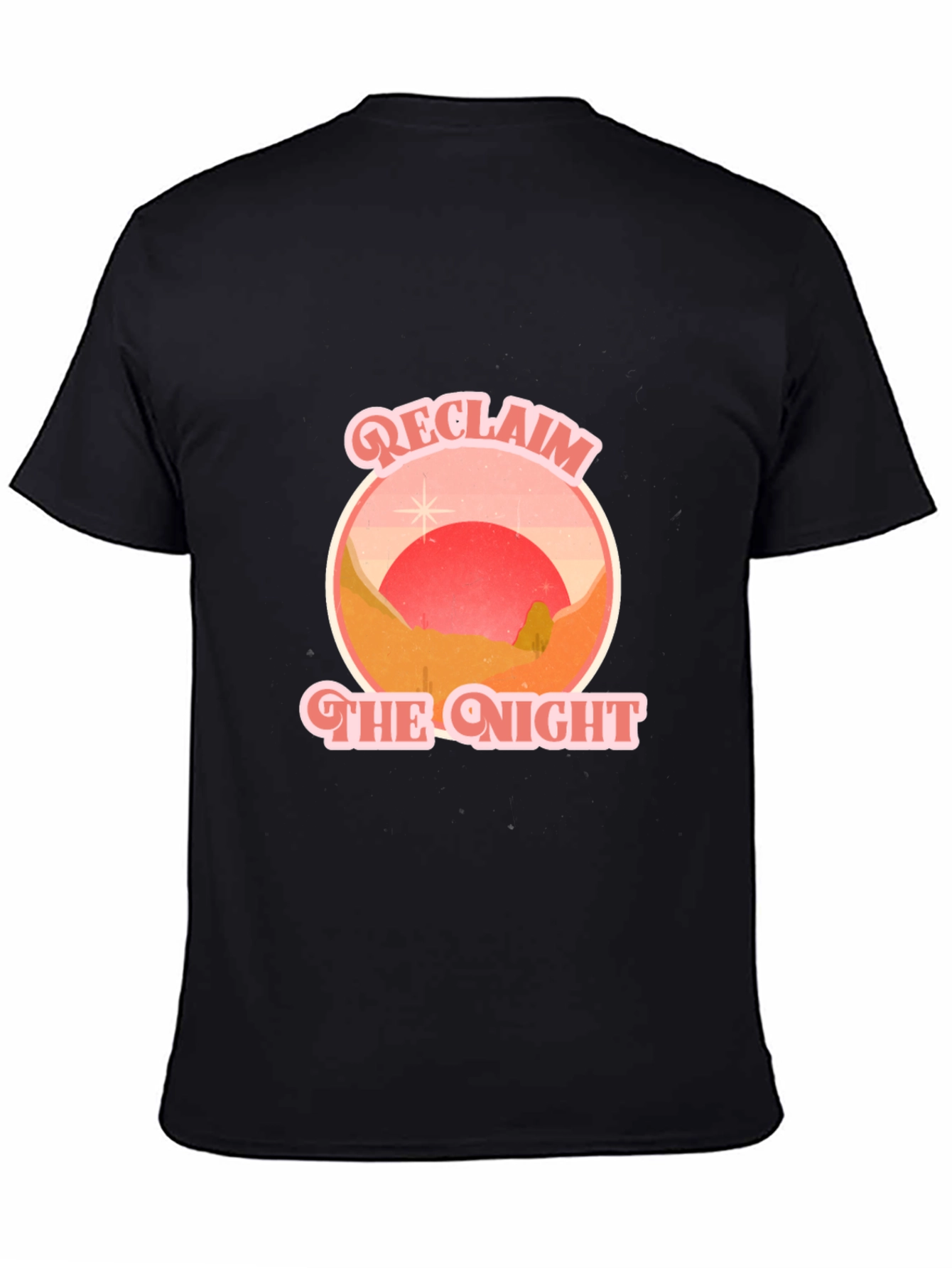 Reclaim the Night Graphic Tee - Retro Desert T-Shirt