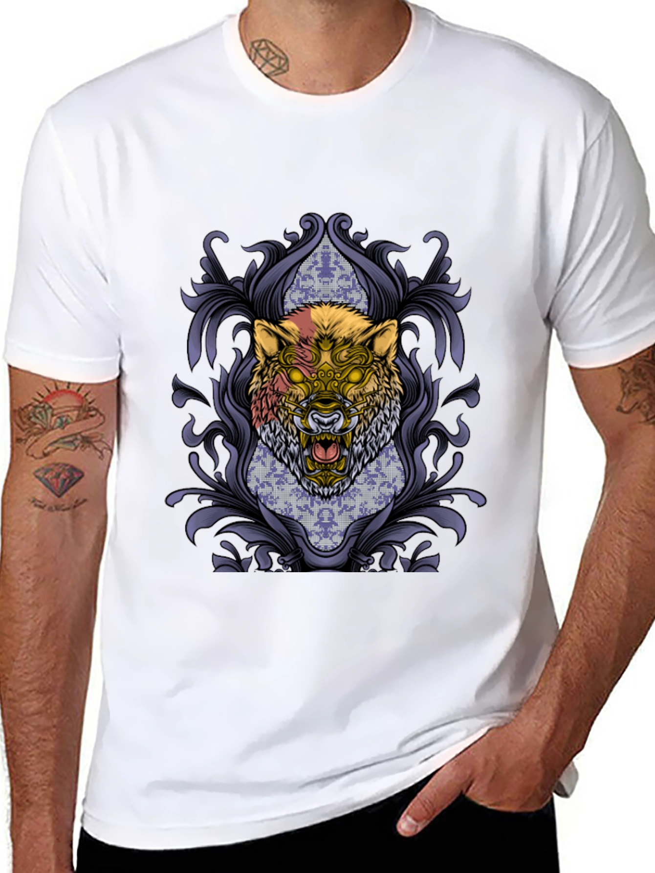 Wolf Graphic Print T-Shirt