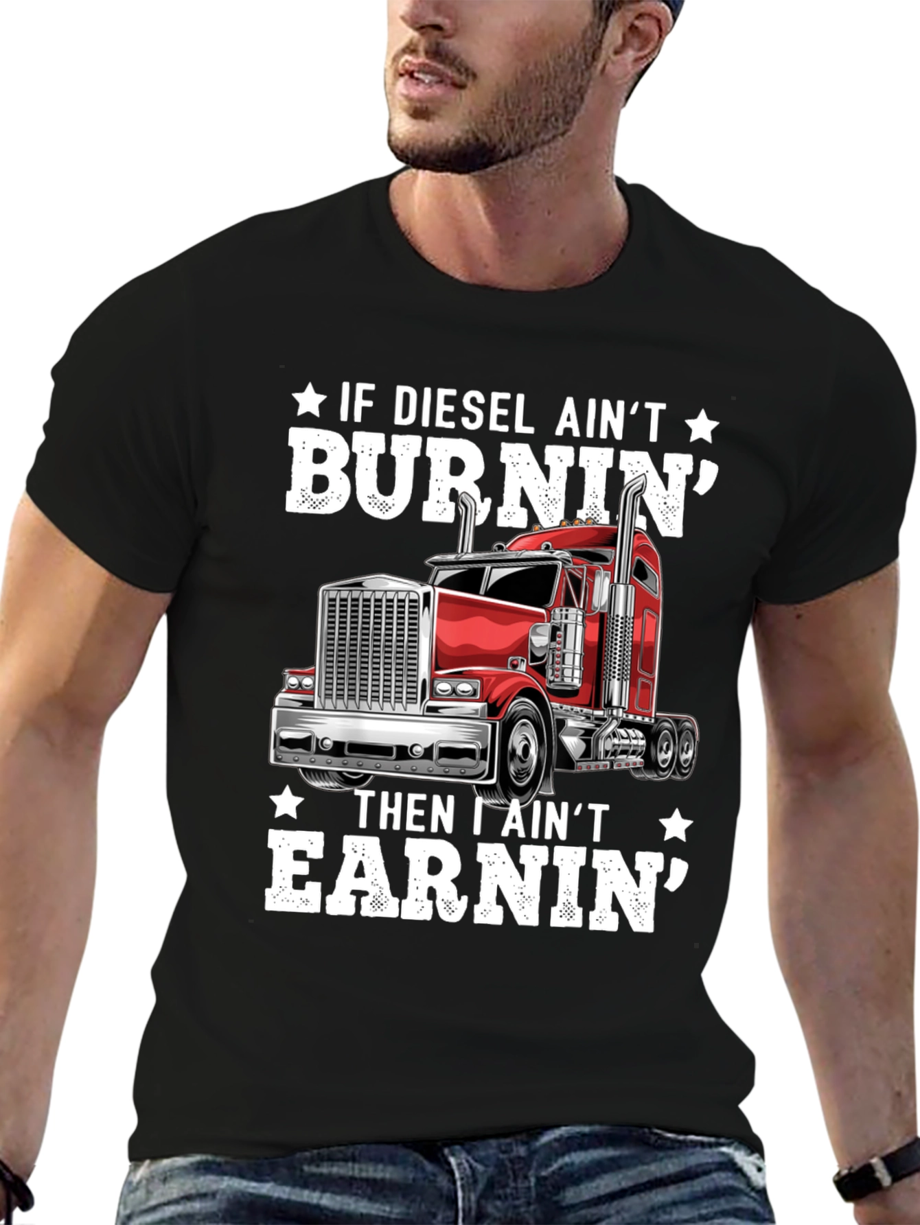 Diesel Burnin Trucker T-Shirt