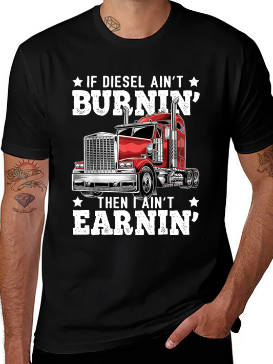 Diesel Burnin Trucker T-Shirt