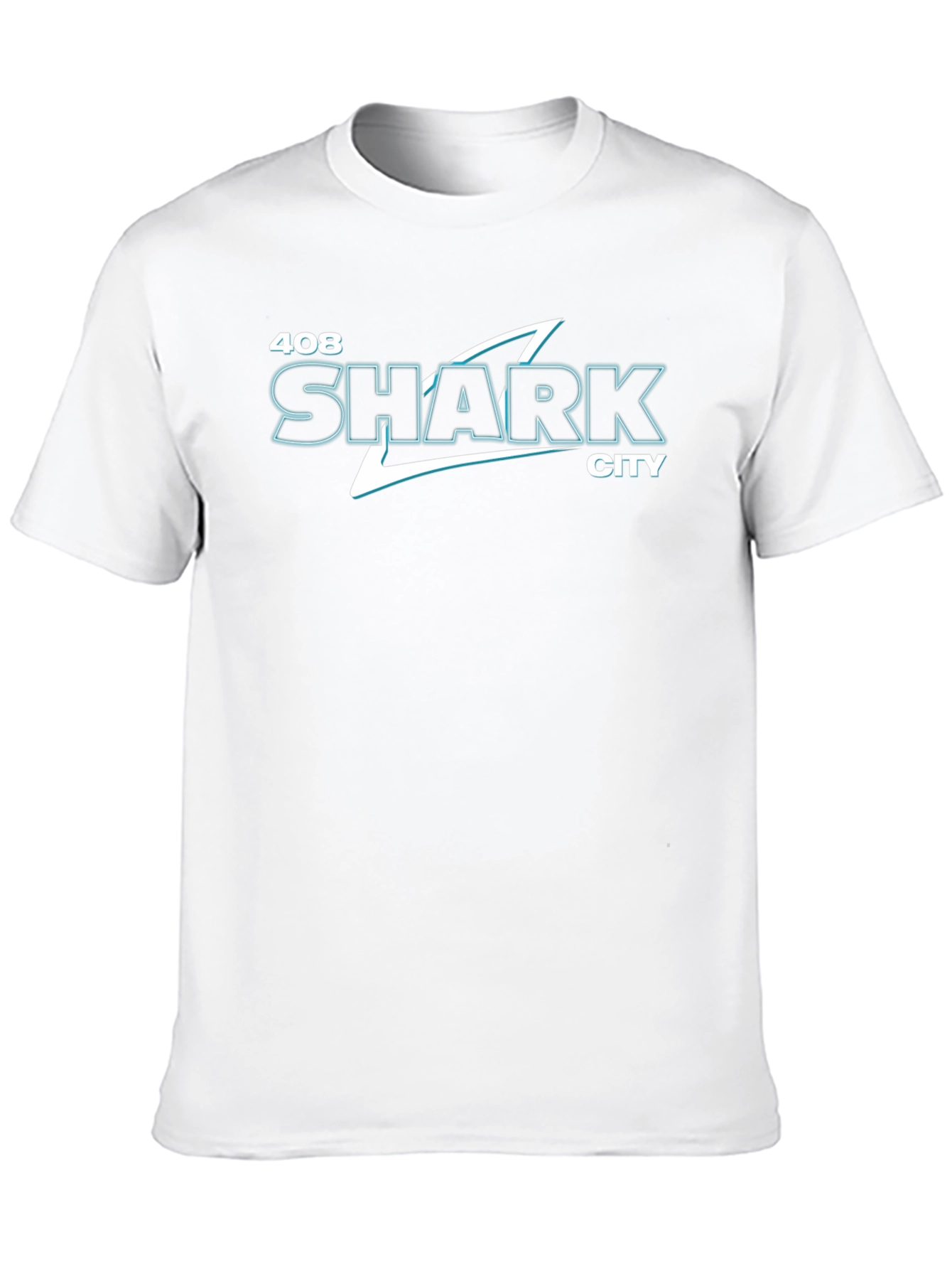 408 Shark City Black Graphic Tee
