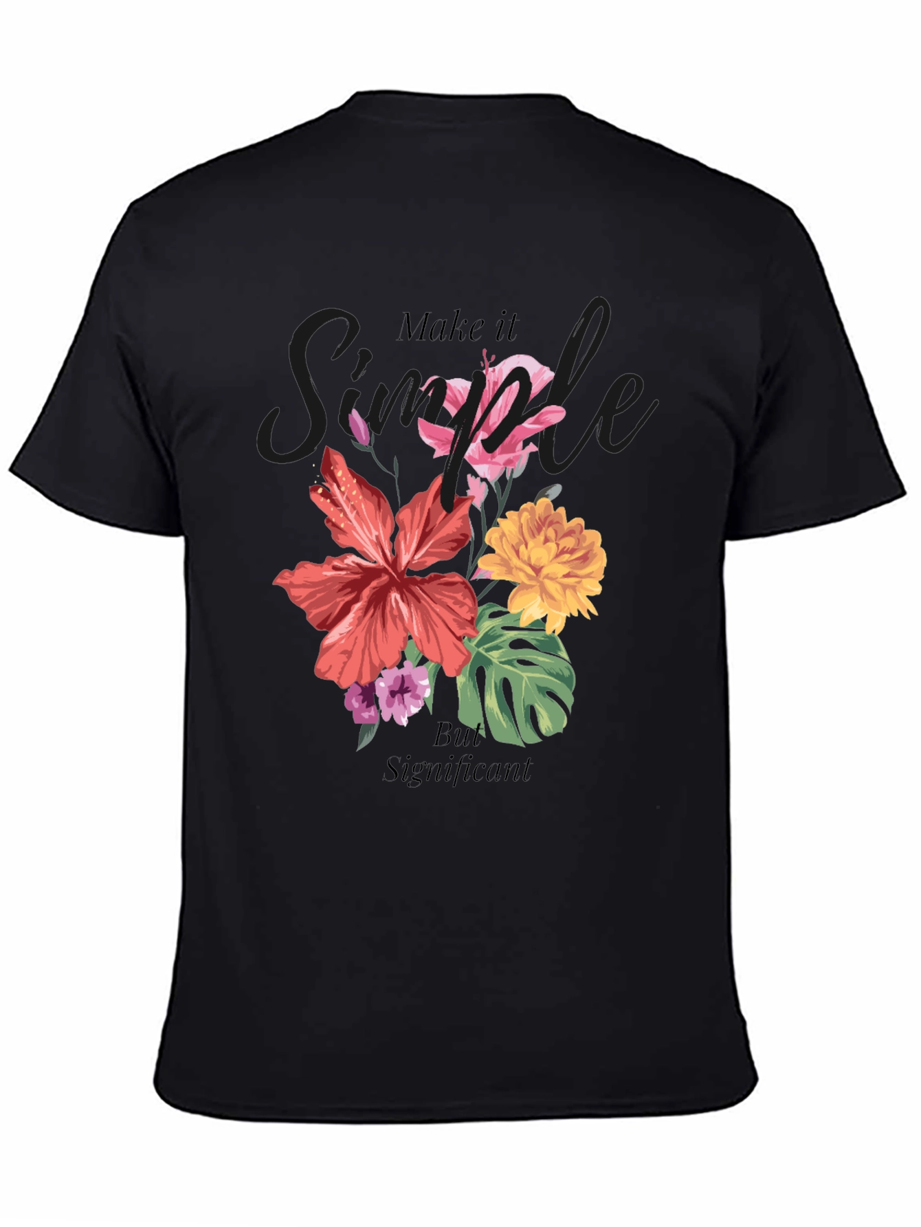 Floral Graphic T-Shirt: Simple But Significant Design
