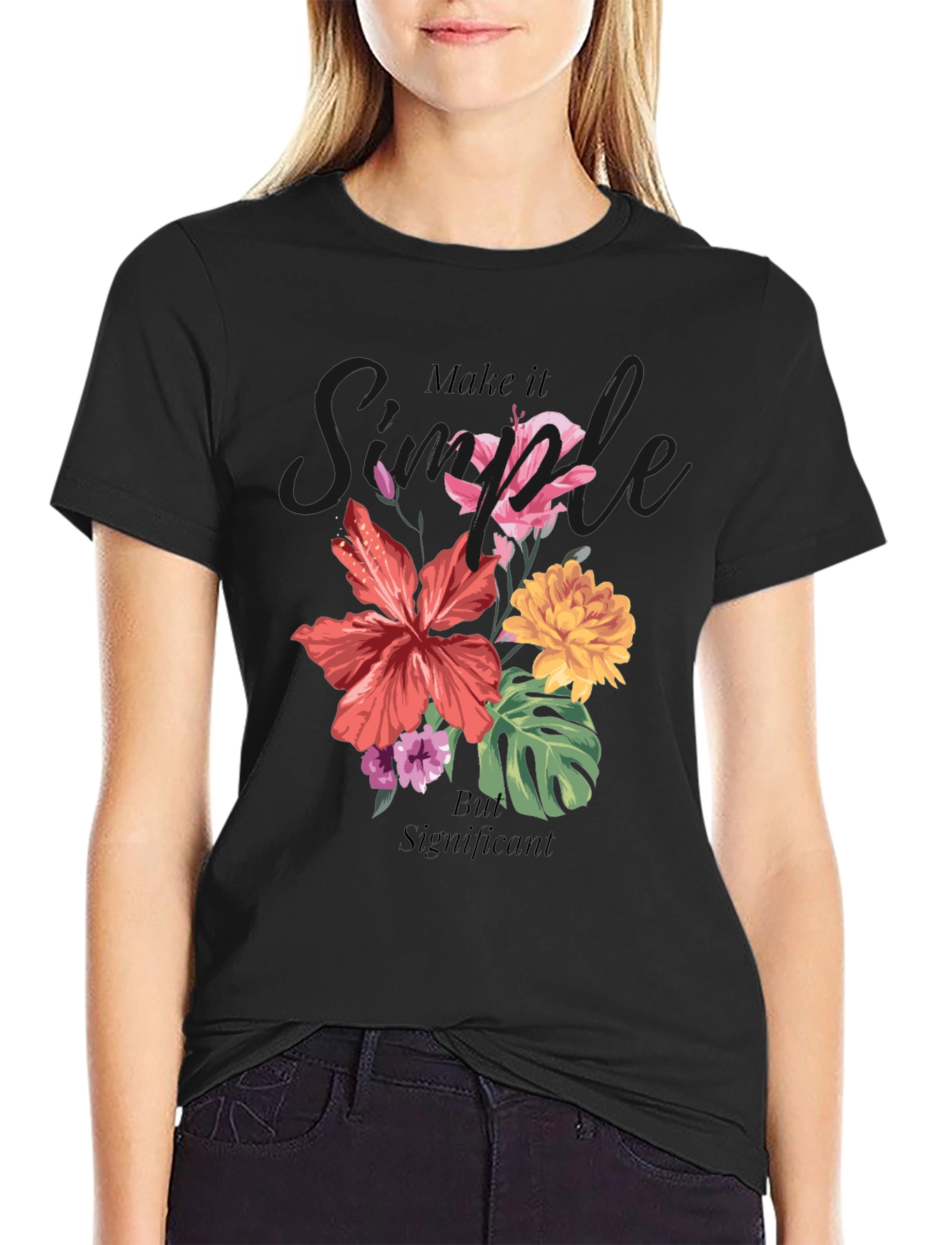 Floral Graphic T-Shirt: Simple But Significant Design