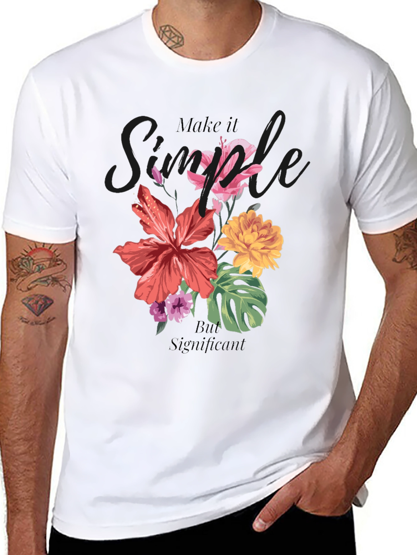 Floral Graphic T-Shirt: Simple But Significant Design