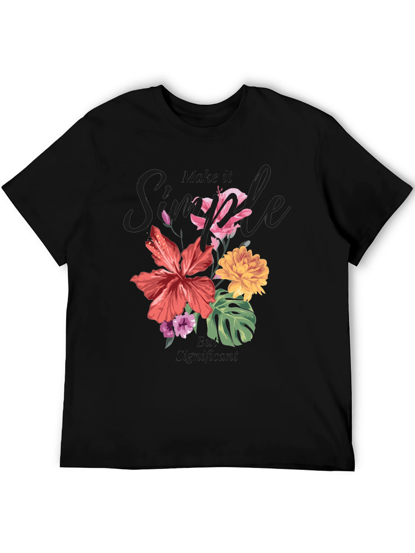 Floral Graphic T-Shirt: Simple But Significant Design