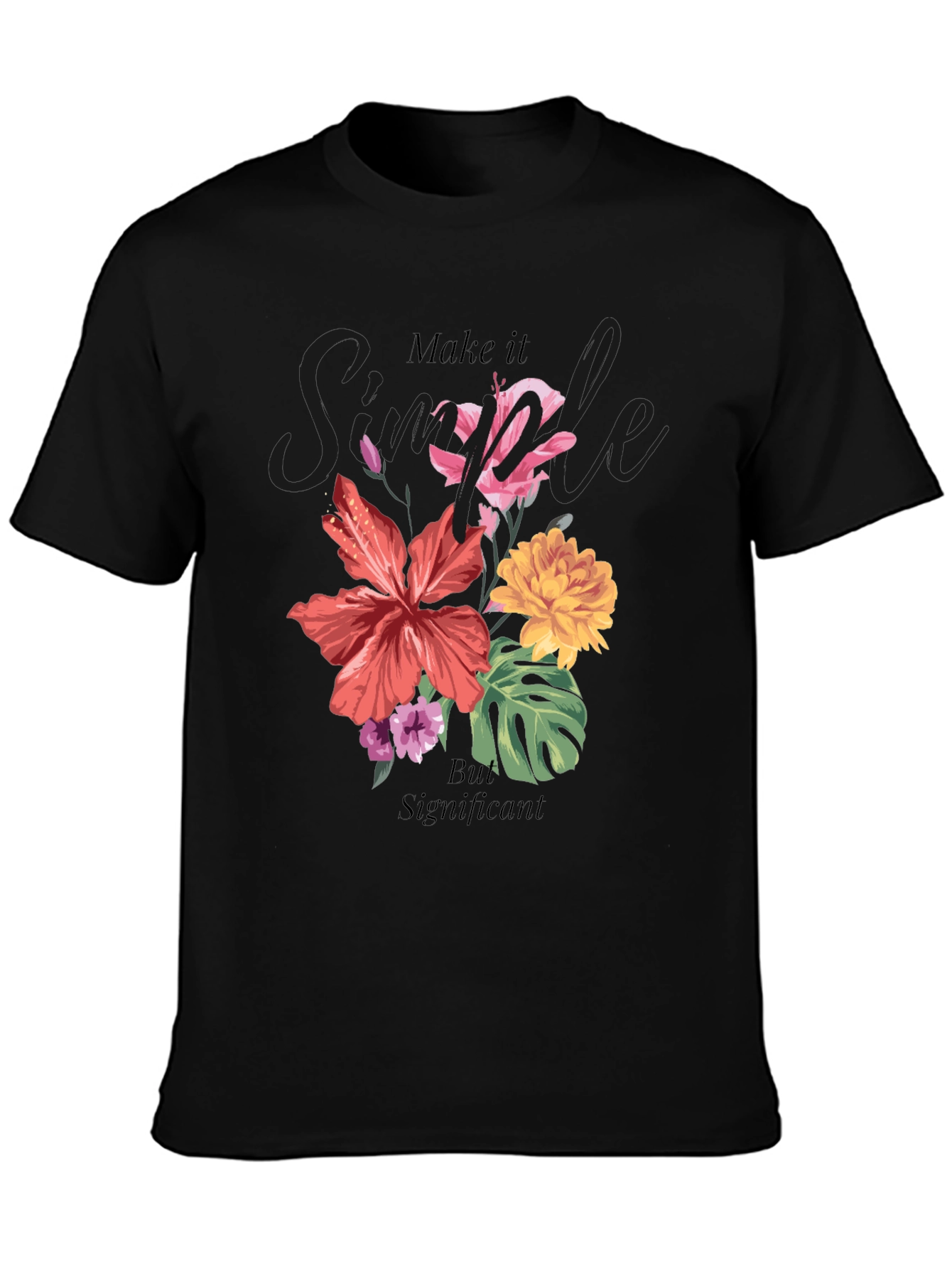 Floral Graphic T-Shirt: Simple But Significant Design