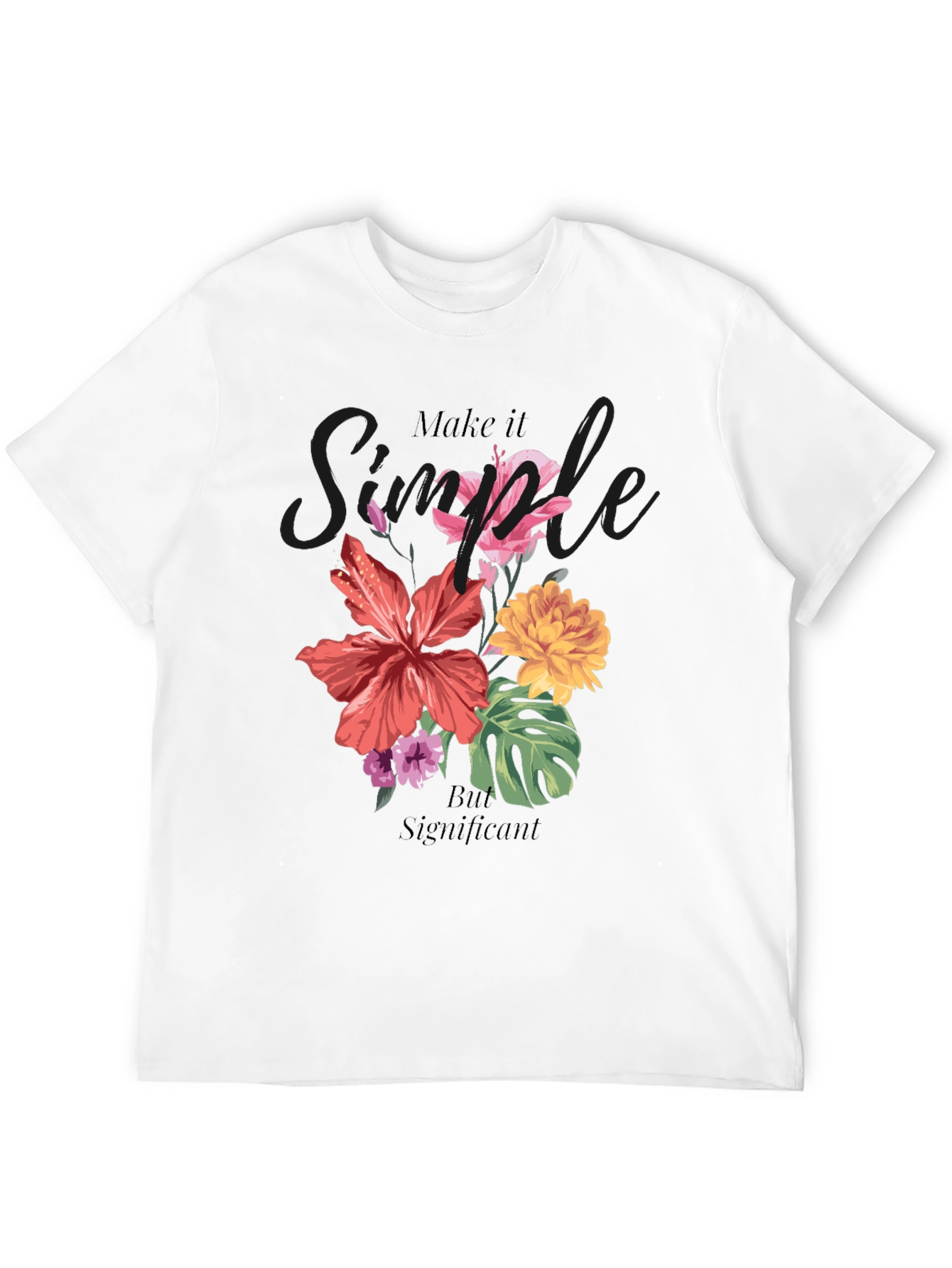 Floral Graphic T-Shirt: Simple But Significant Design