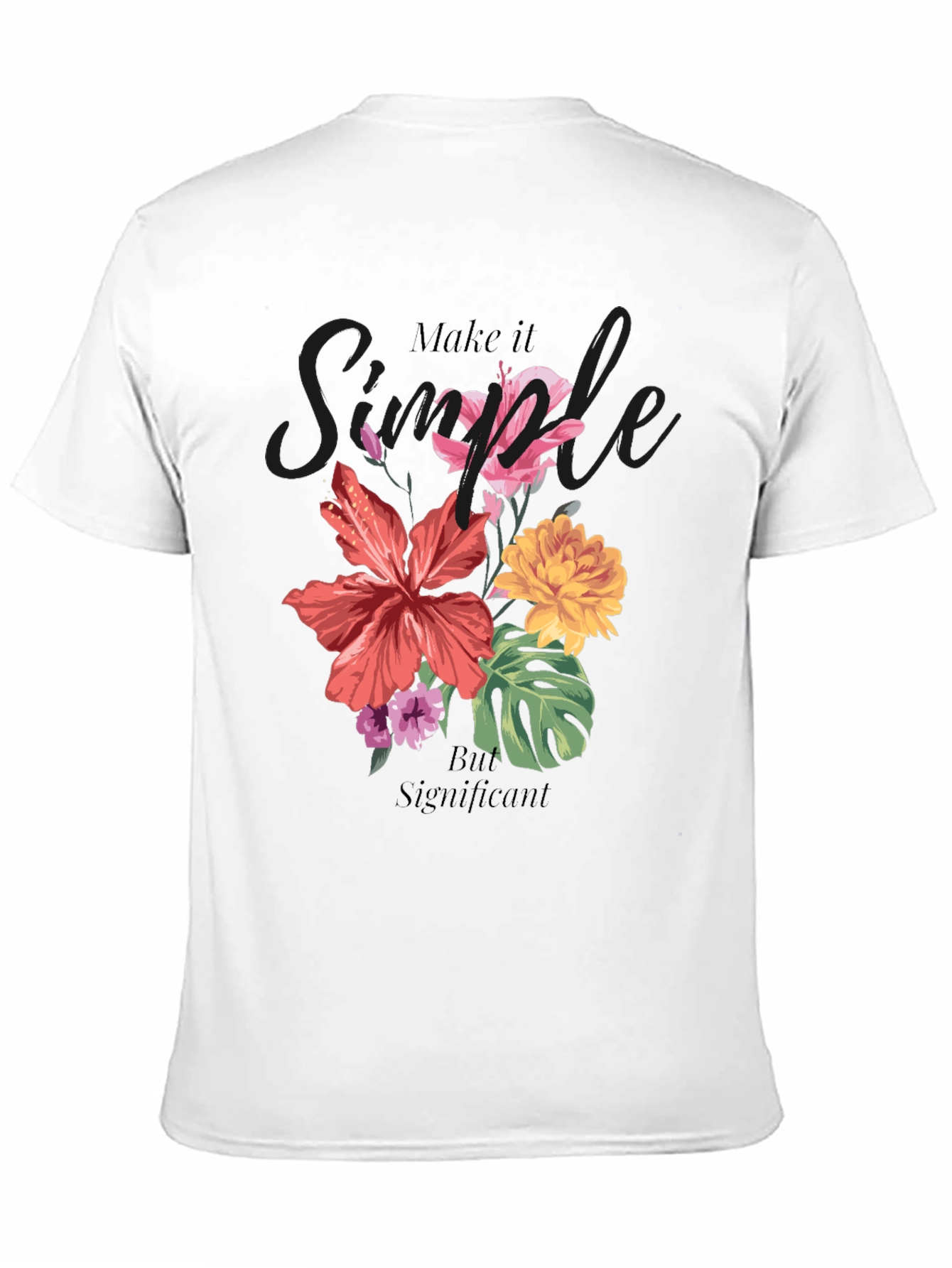 Floral Graphic T-Shirt: Simple But Significant Design
