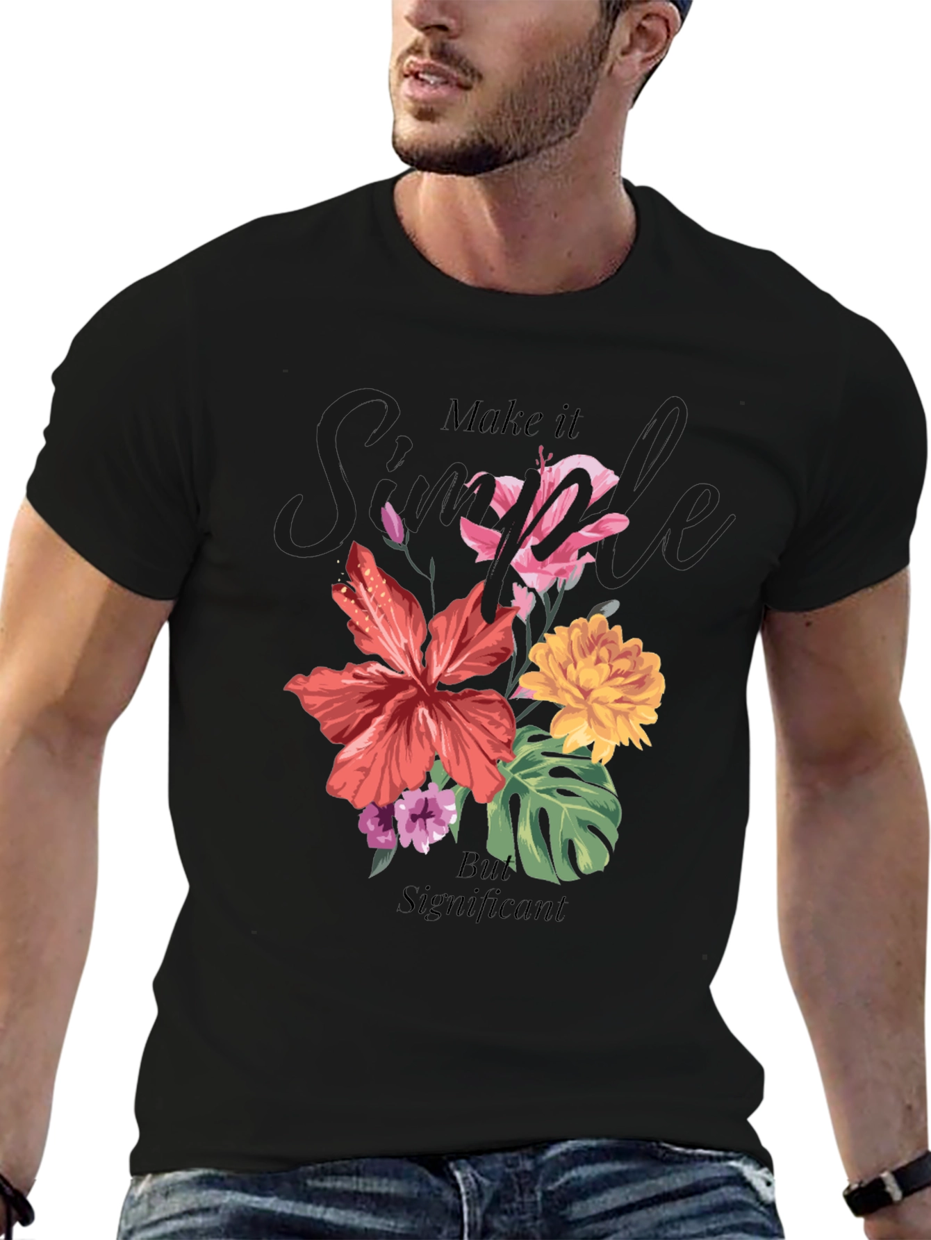 Floral Graphic T-Shirt: Simple But Significant Design