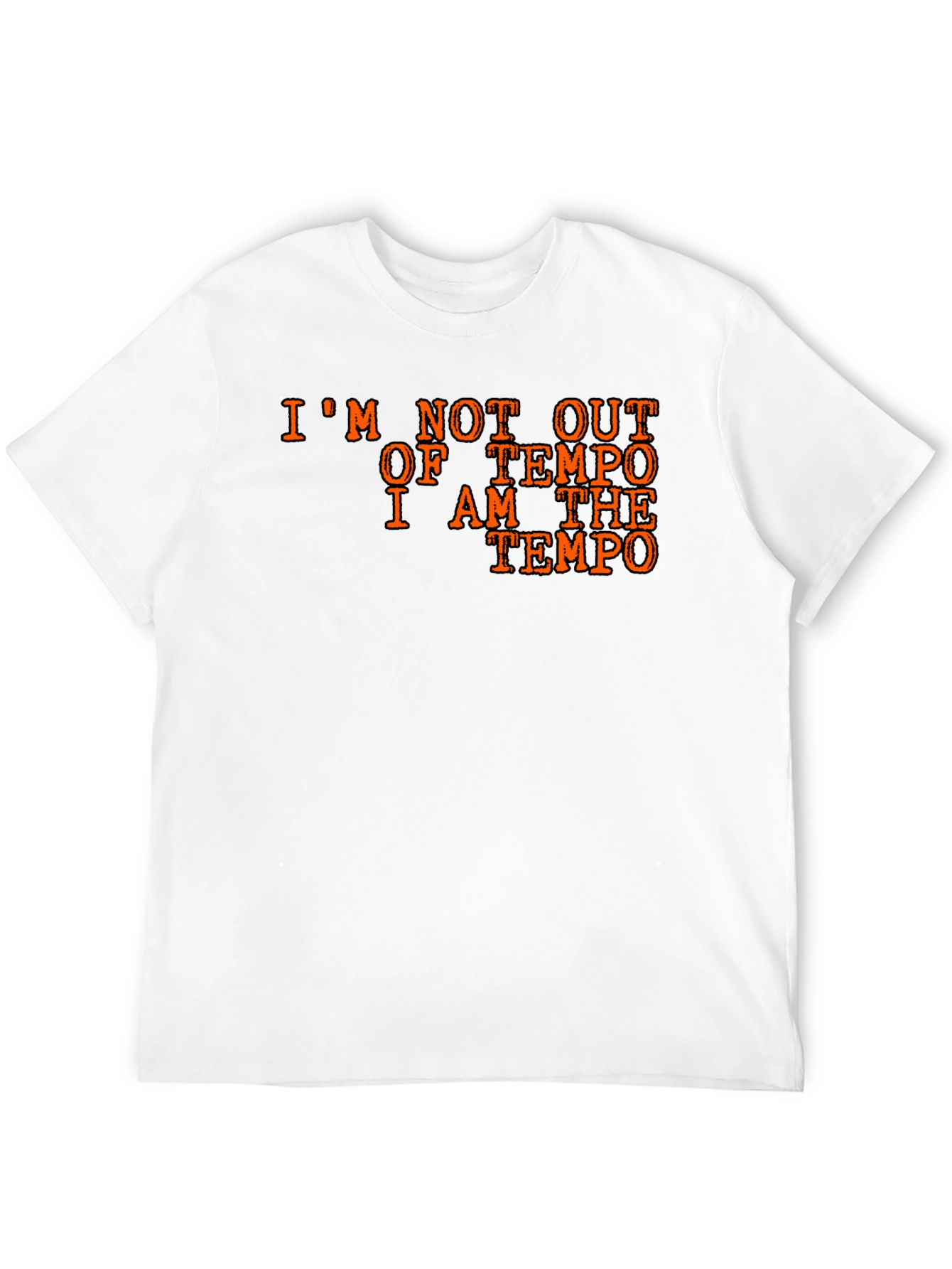 I Am The Tempo Black Cotton T-Shirt