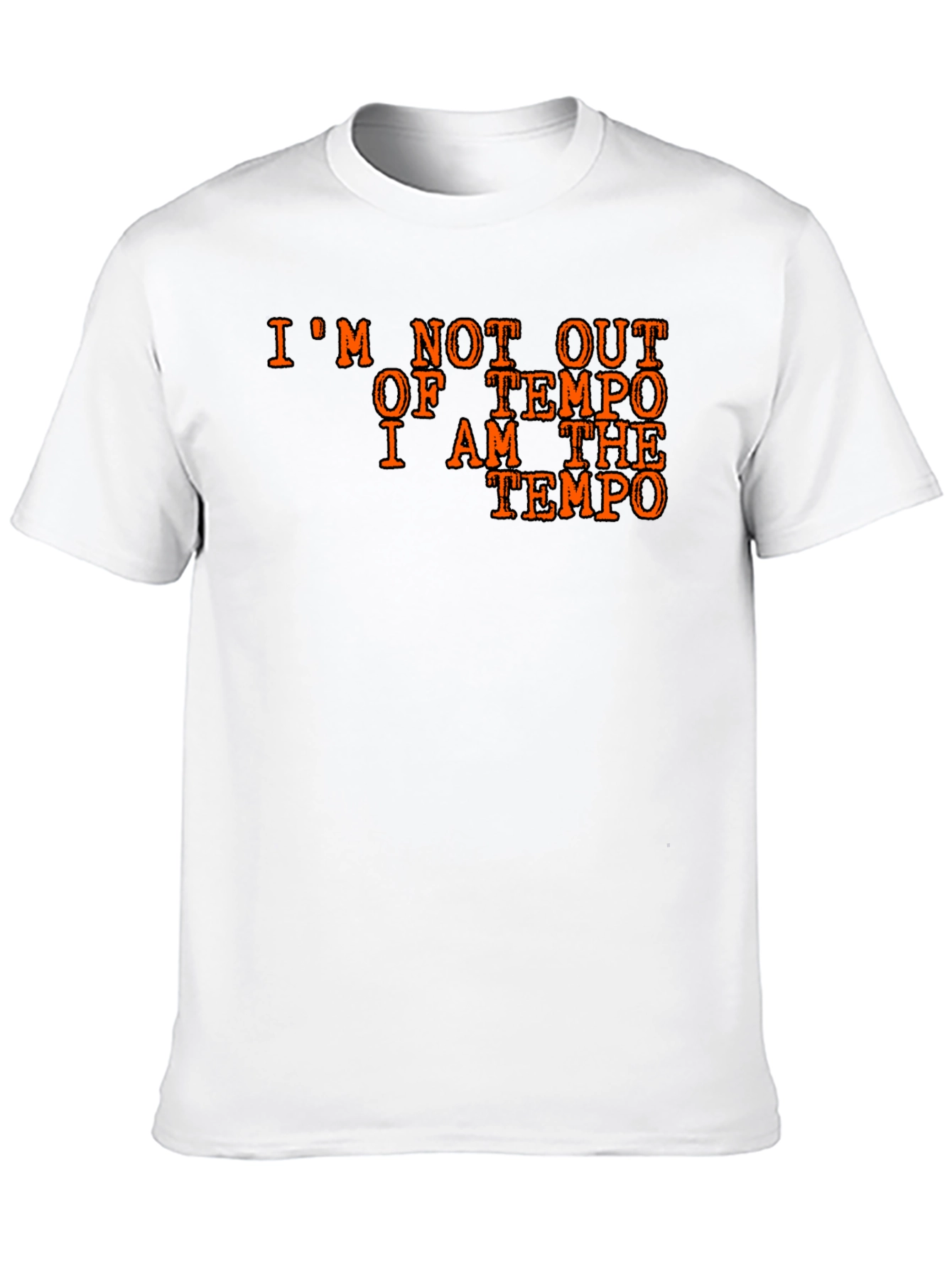 I Am The Tempo Black Cotton T-Shirt