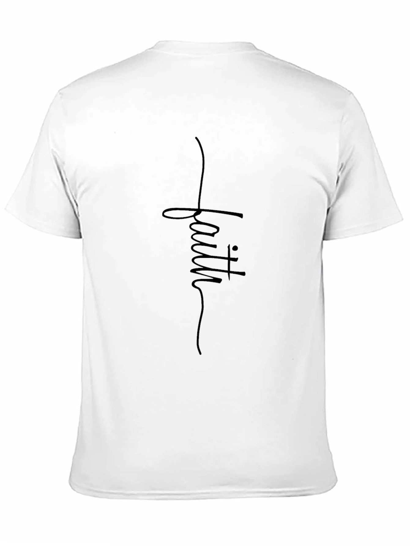 Faith Script T-Shirt - Mens Religious Graphic Tee