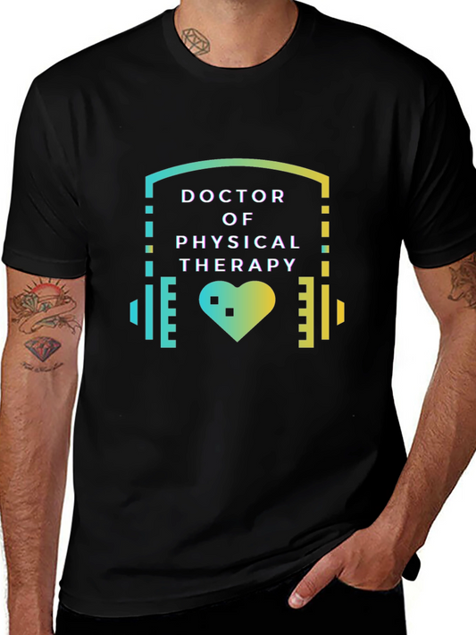 Doctor of Physical Therapy T-Shirt - Heartbeat Design