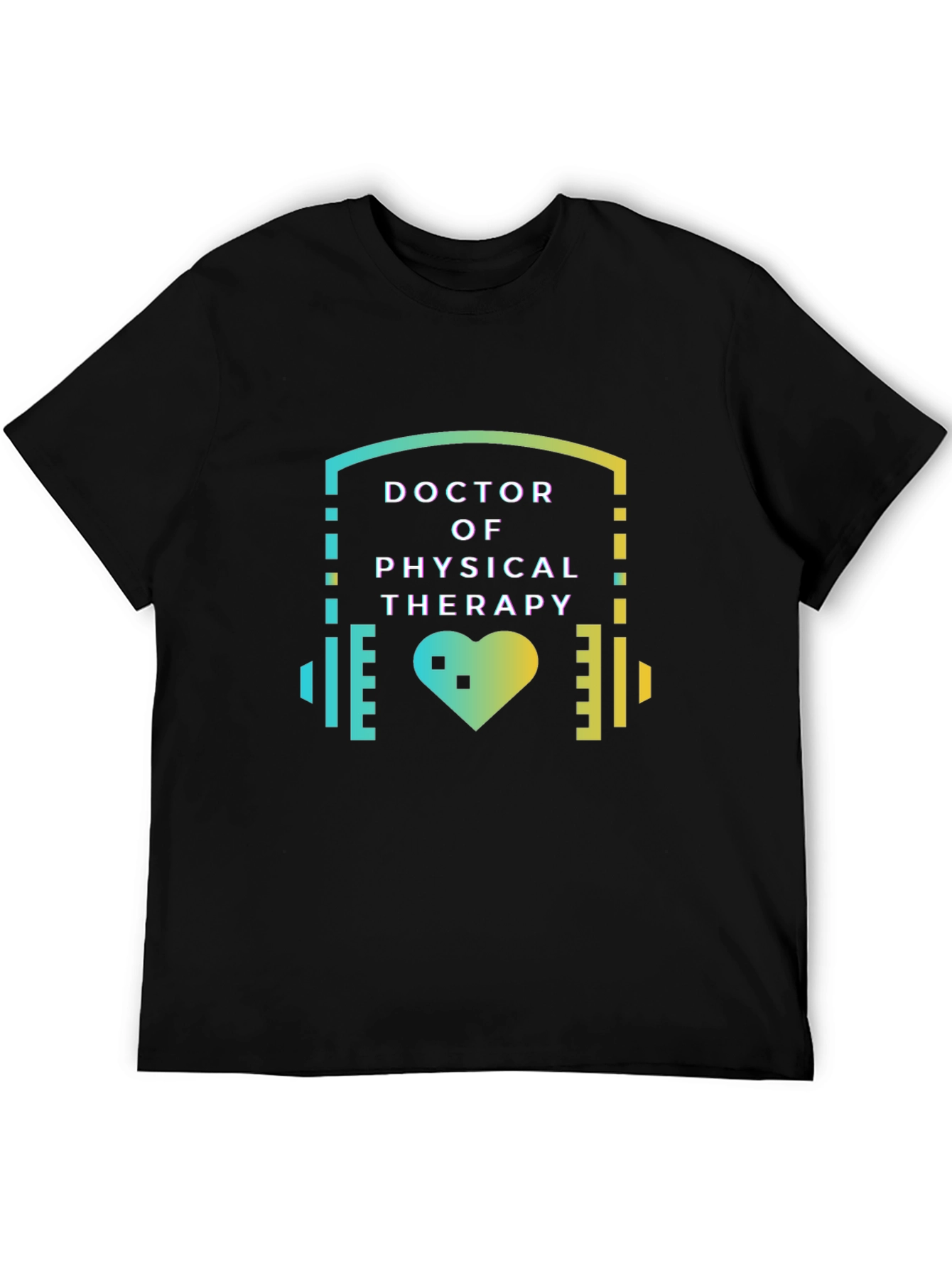 Doctor of Physical Therapy T-Shirt - Heartbeat Design