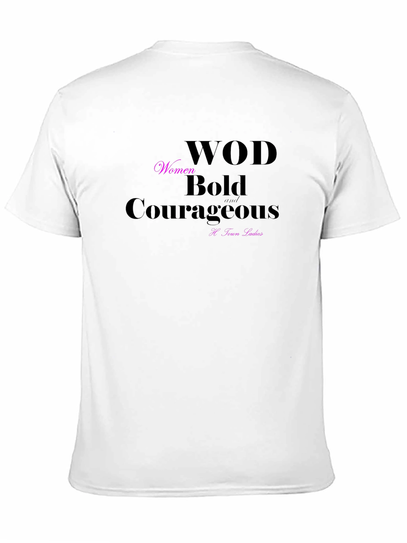 WOD Women Bold Courageous Graphic Tee - Black