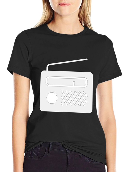 Retro Radio Graphic Tee - Classic Style